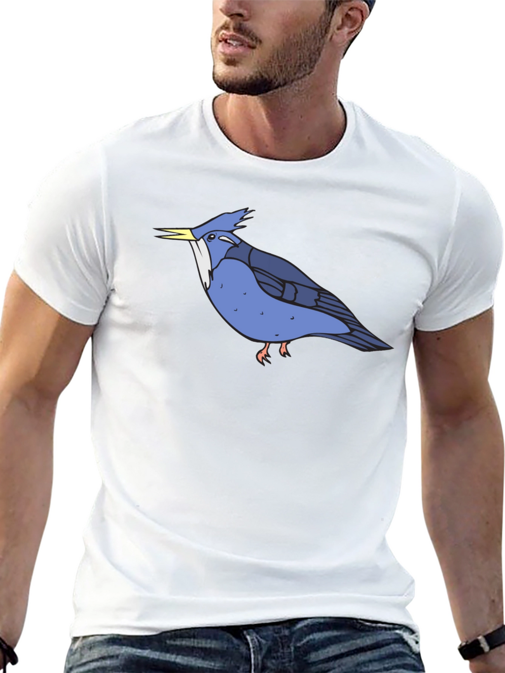 Blue Bird Graphic Tee - Soft Cotton