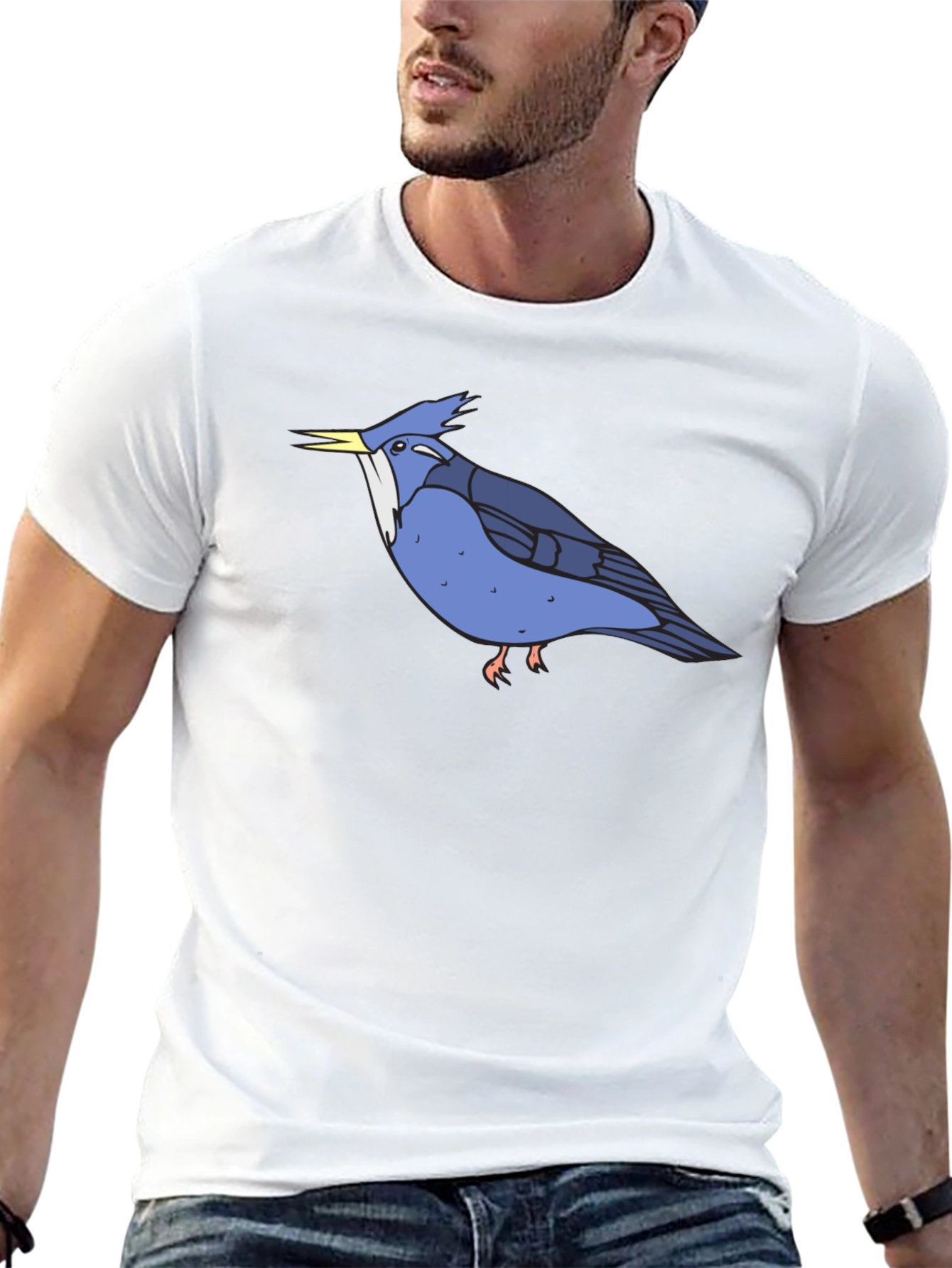 Blue Bird Graphic Tee - Soft Cotton