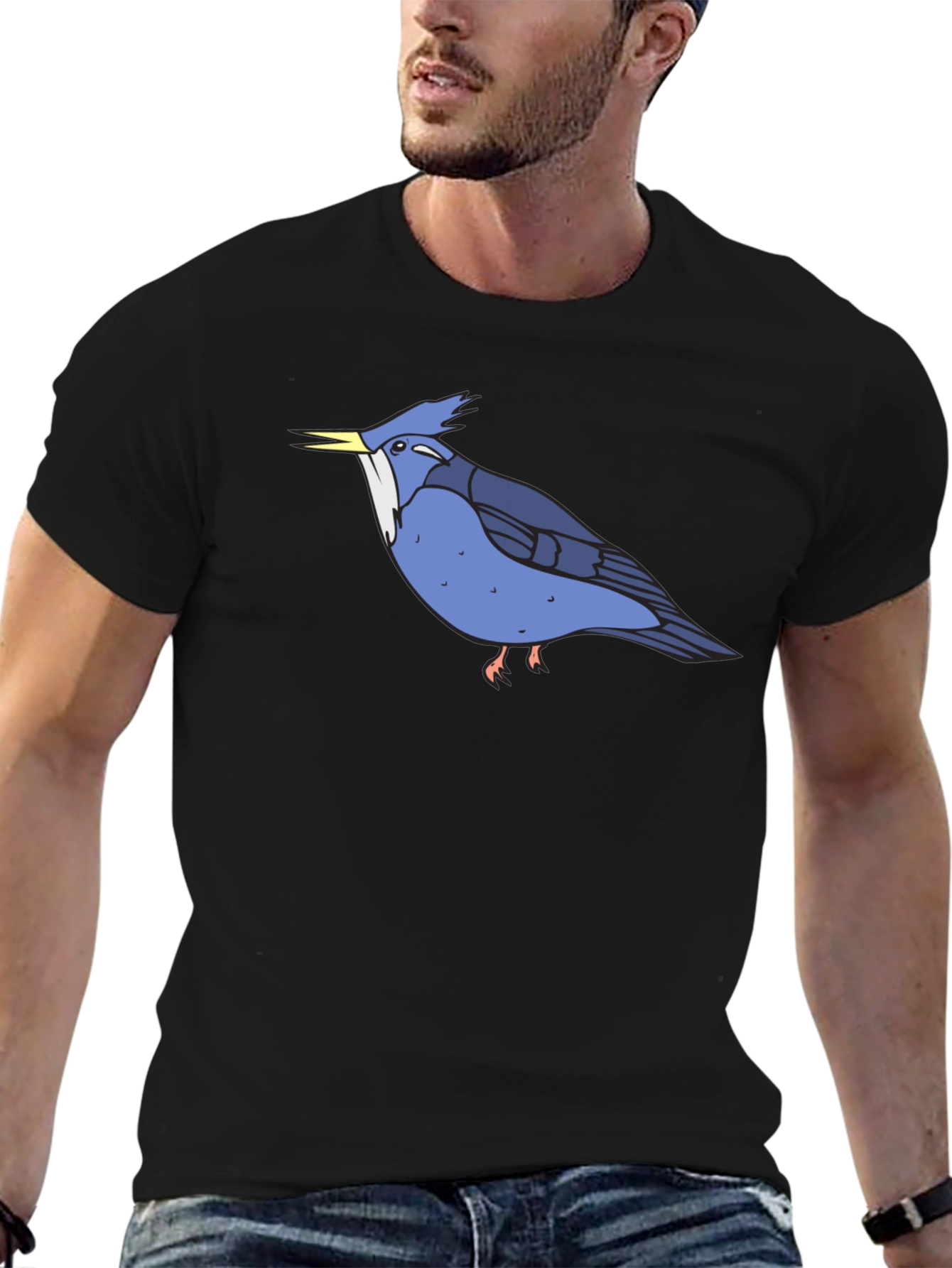 Blue Bird Graphic Tee - Soft Cotton