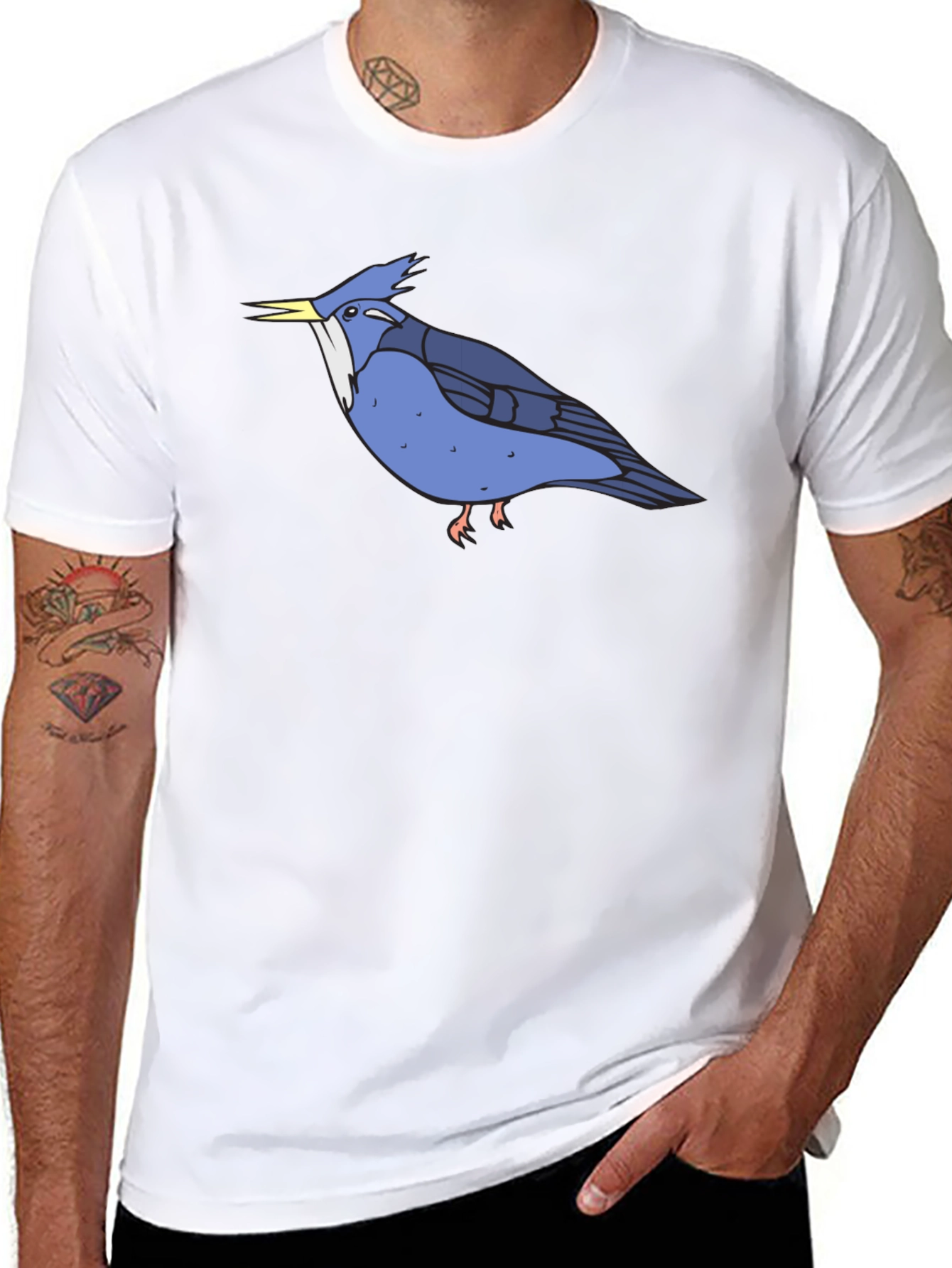 Blue Bird Graphic Tee - Soft Cotton