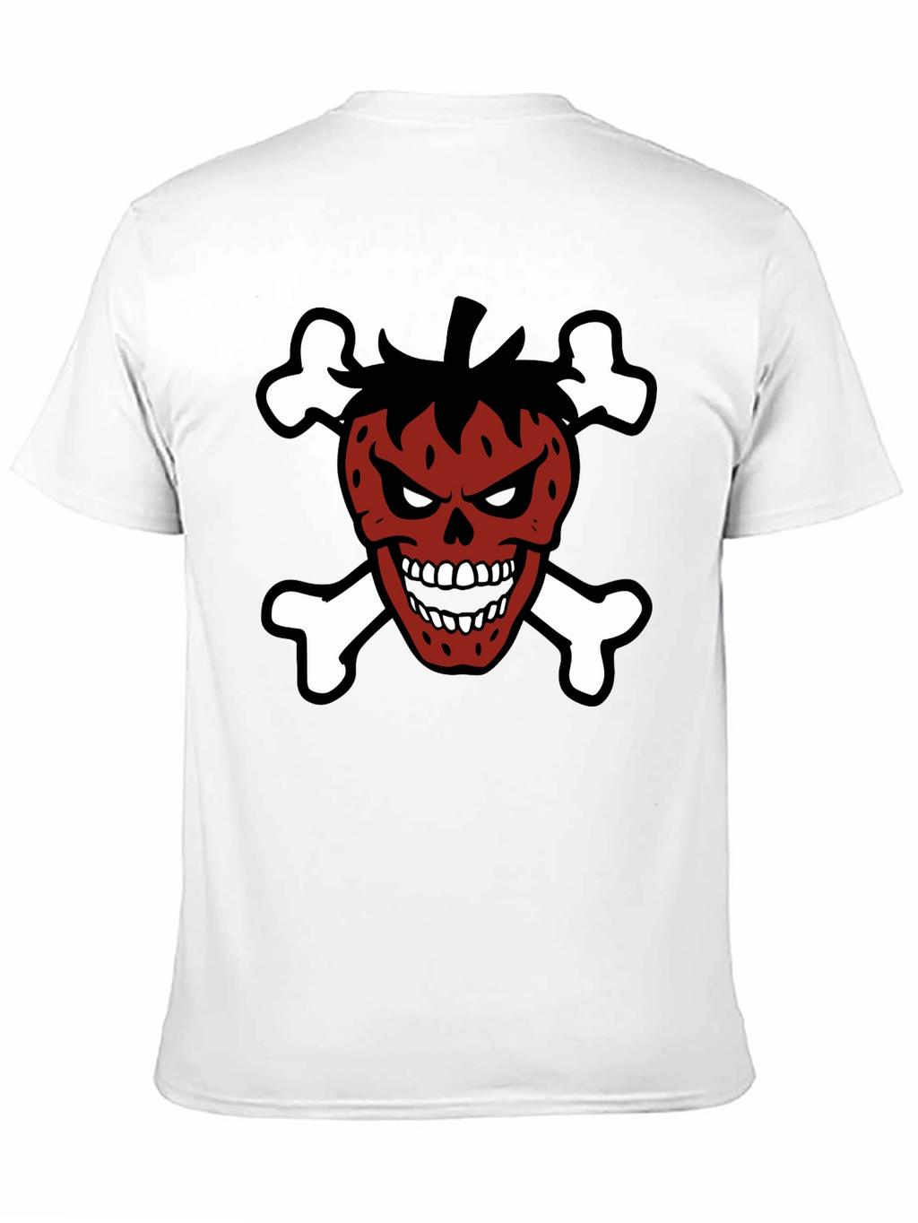 Strawberry Skull & Crossbones Graphic T-Shirt