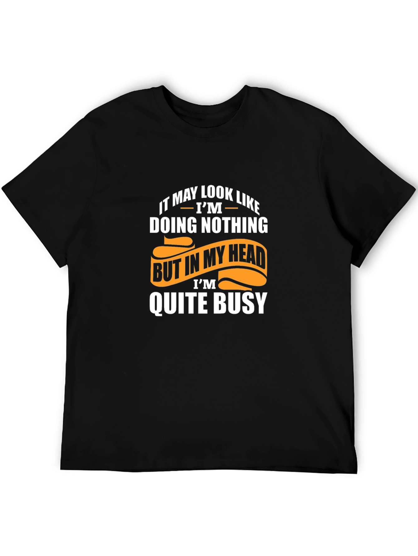 Funny Doing Nothing Graphic T-Shirt