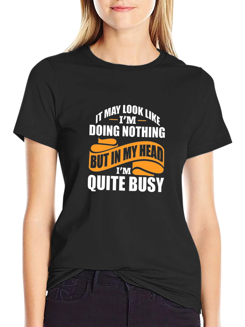 Funny Doing Nothing Graphic T-Shirt