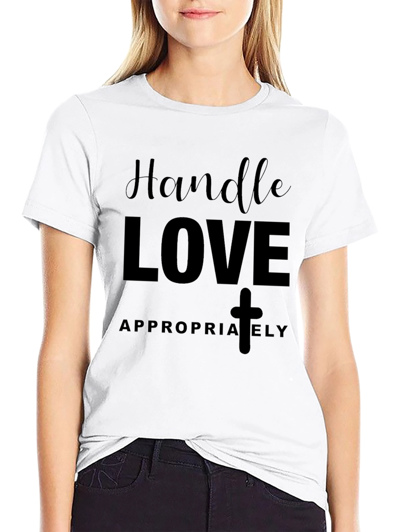Handle Love Appropriately Black T-Shirt