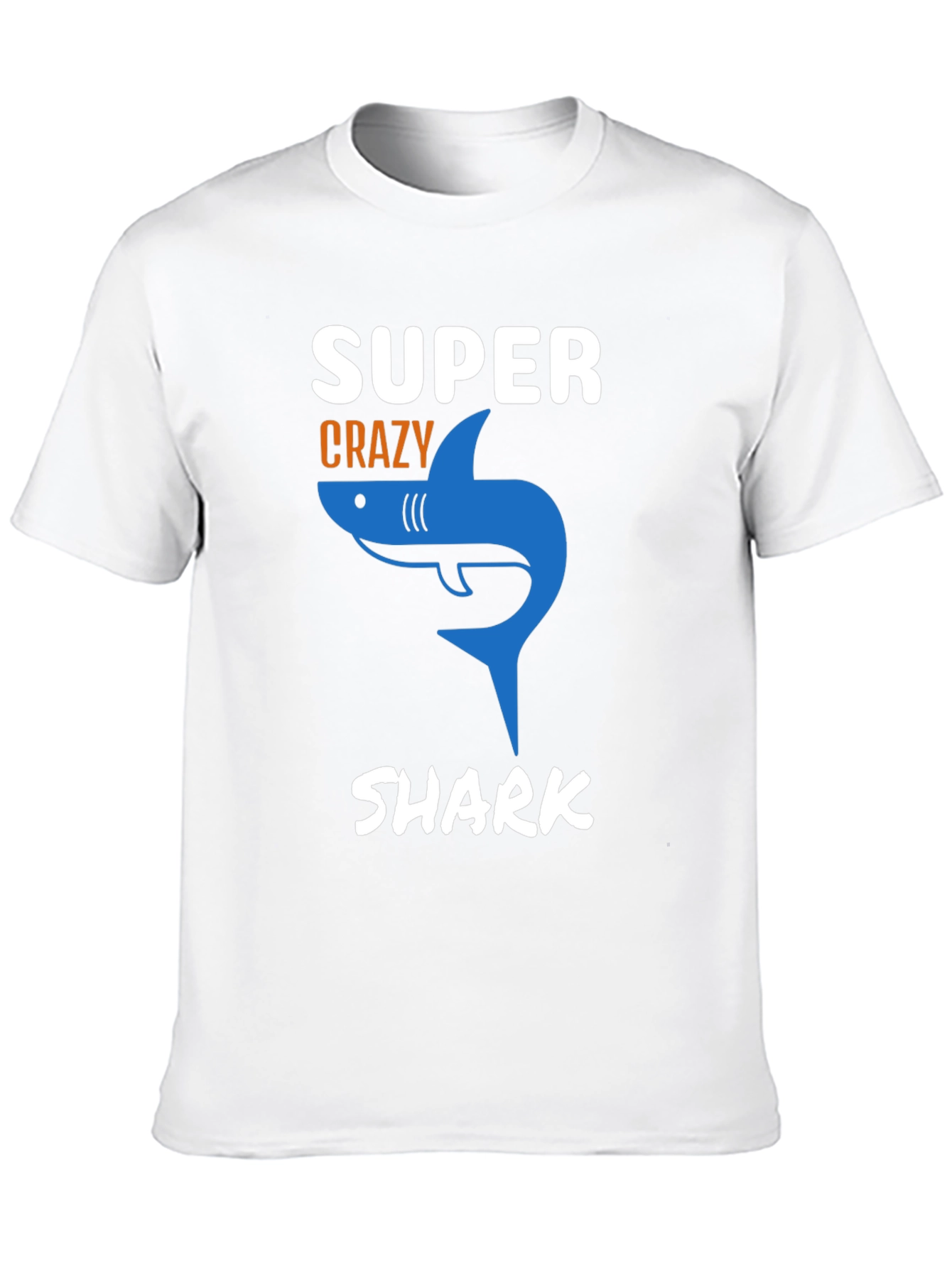 Super Crazy Shark T-Shirt - Mens Black Tee