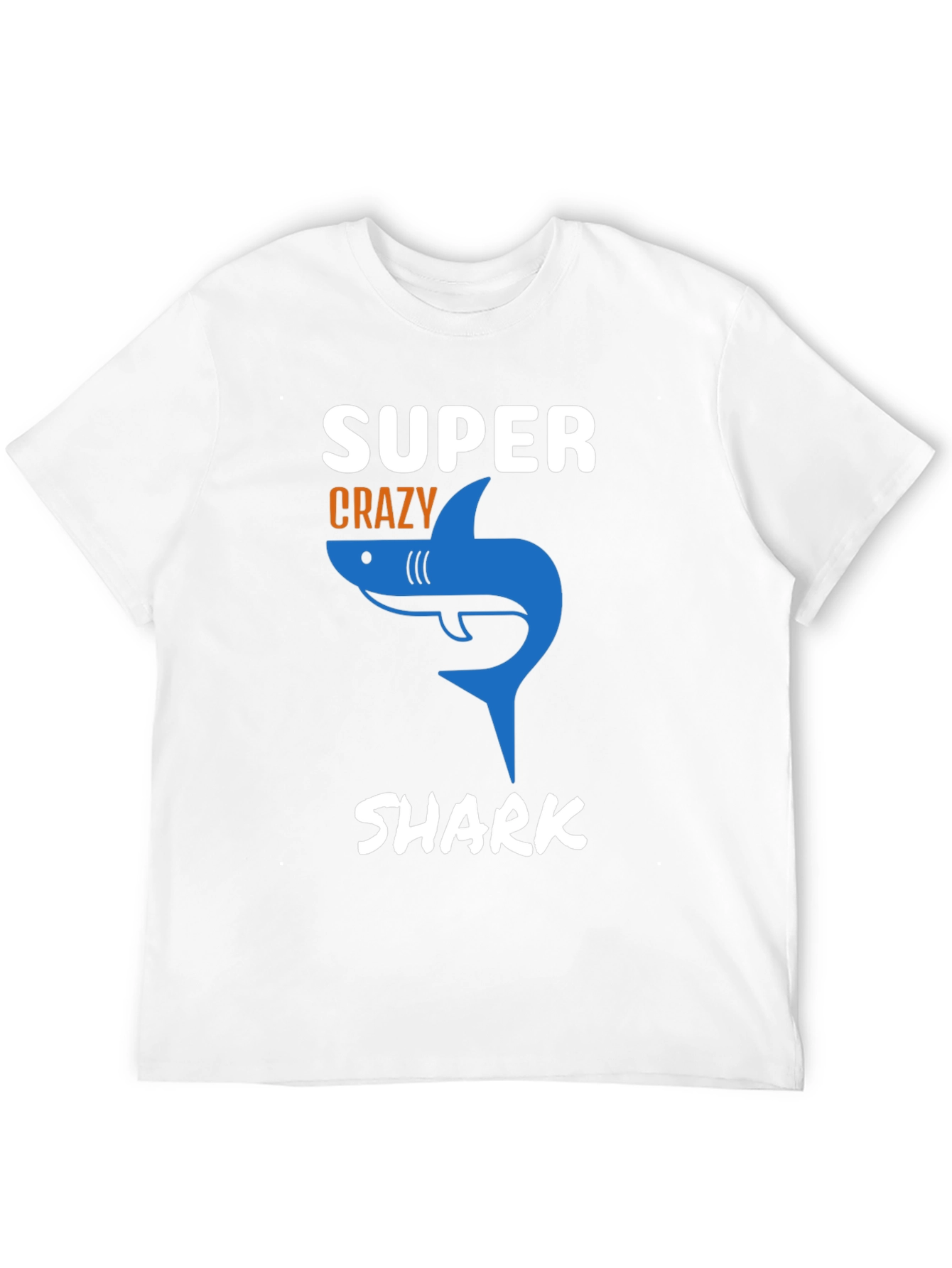 Super Crazy Shark T-Shirt - Mens Black Tee