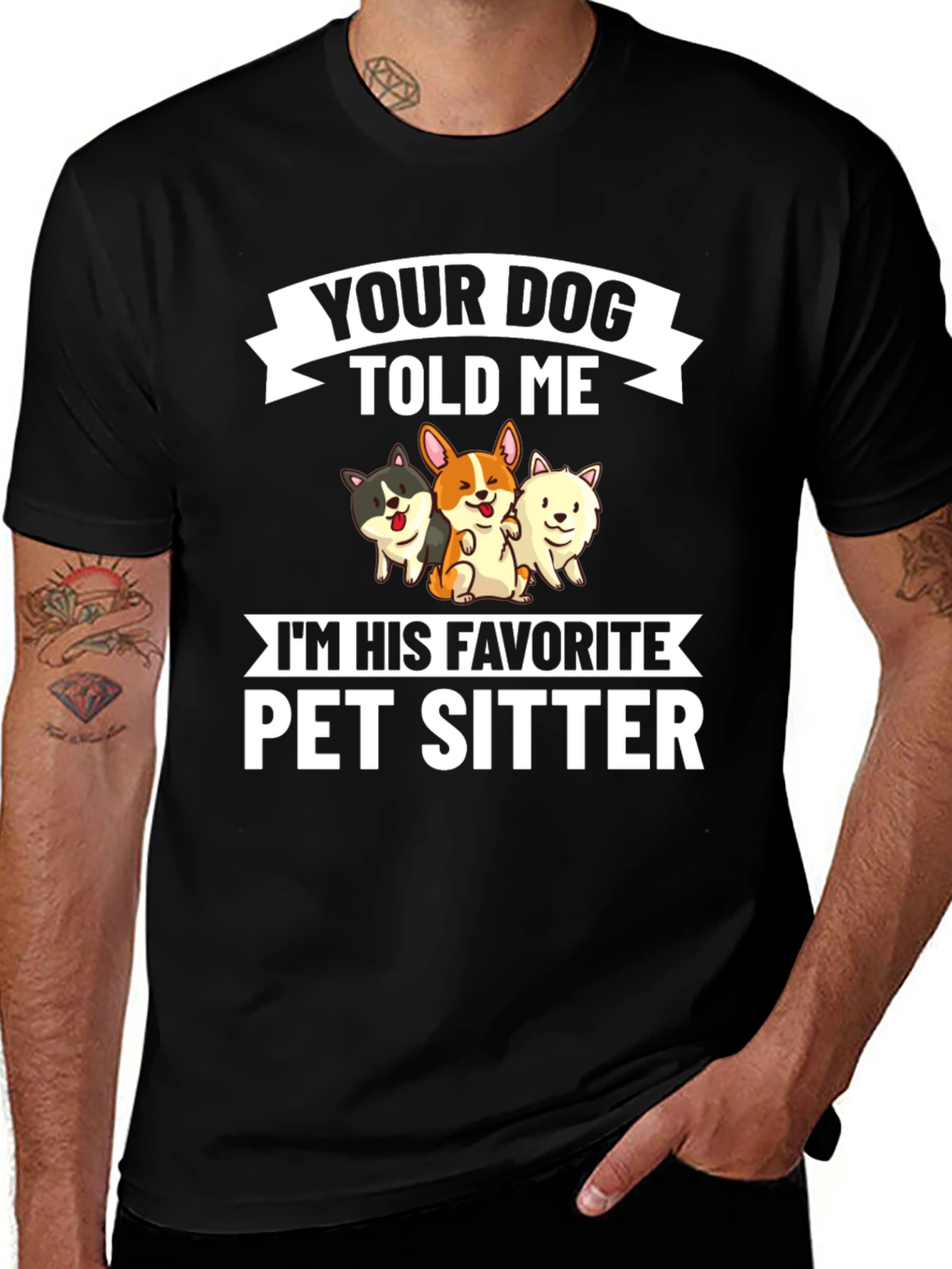 Pet Sitter T-Shirt - Dog Lover Tee