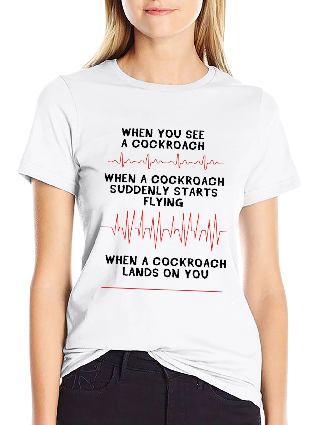 Cockroach Heart Rate T-Shirt - Funny Graphic Tee