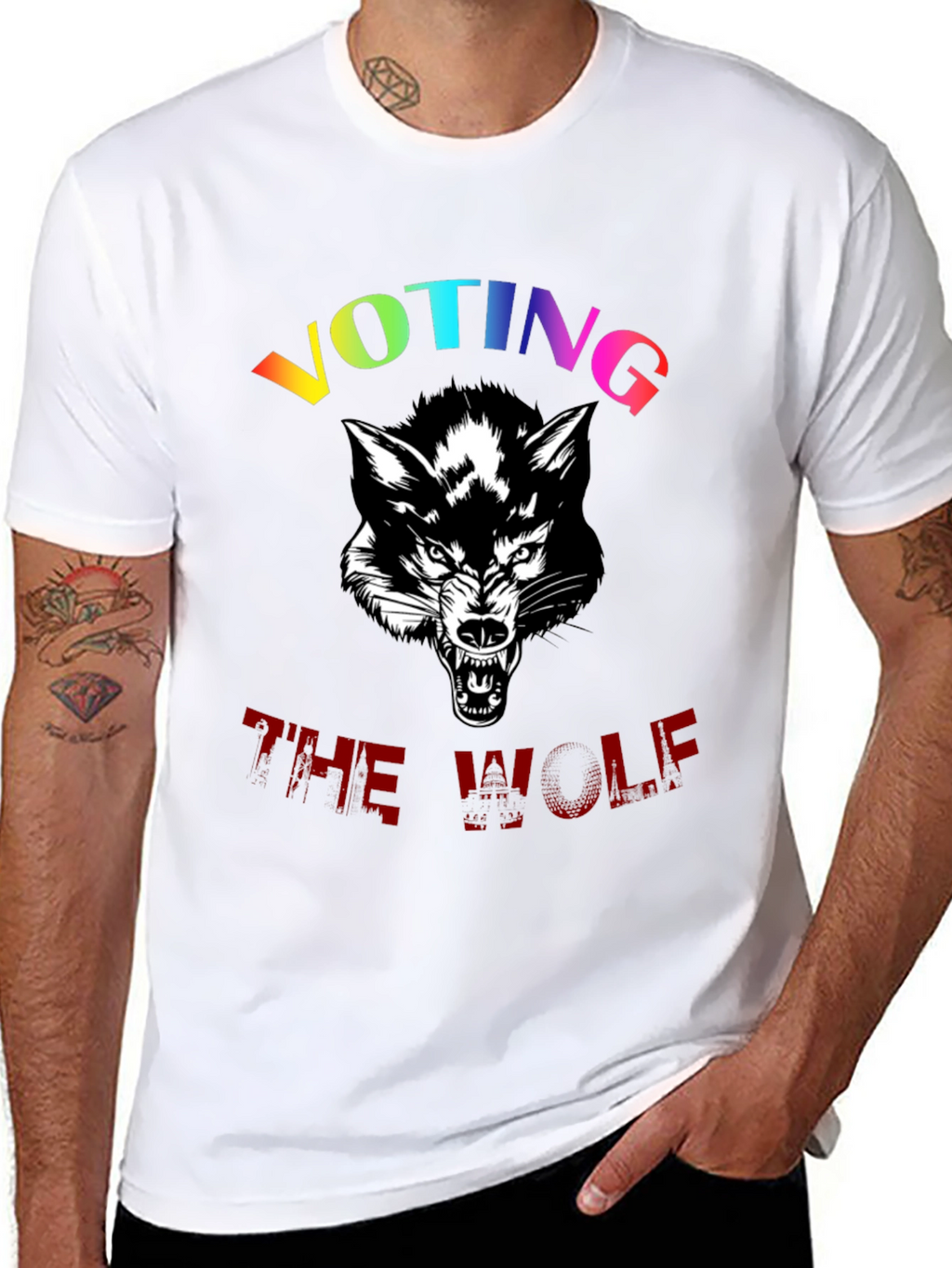 Voting The Wolf Graphic Tee