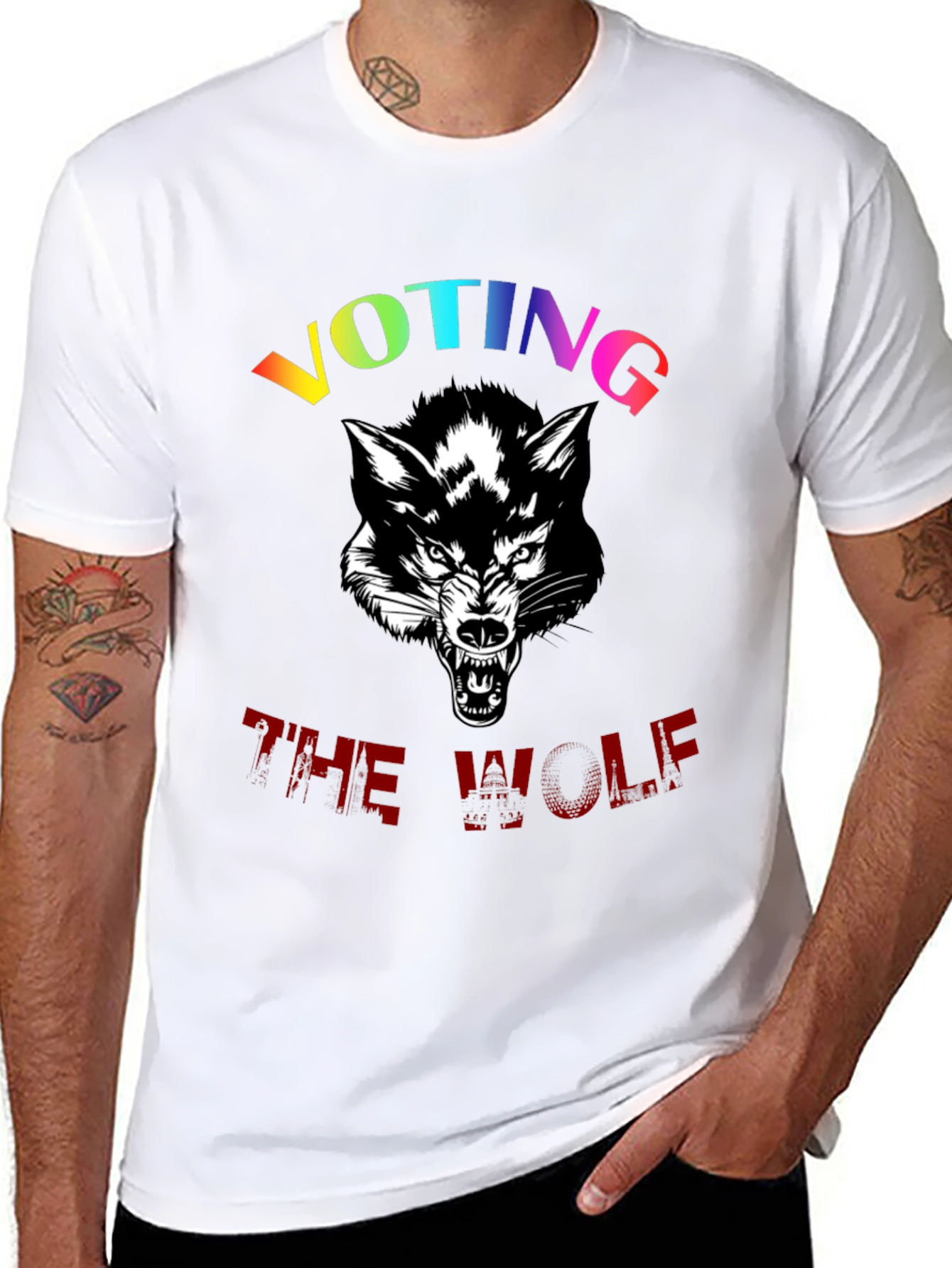 Voting The Wolf Graphic Tee