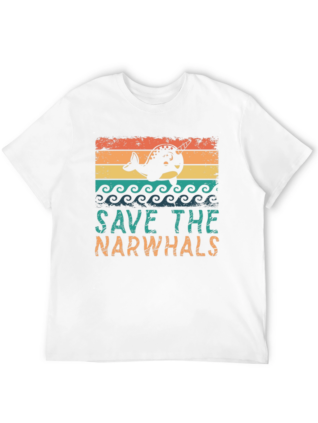 Save the Narwhals Graphic T-Shirt