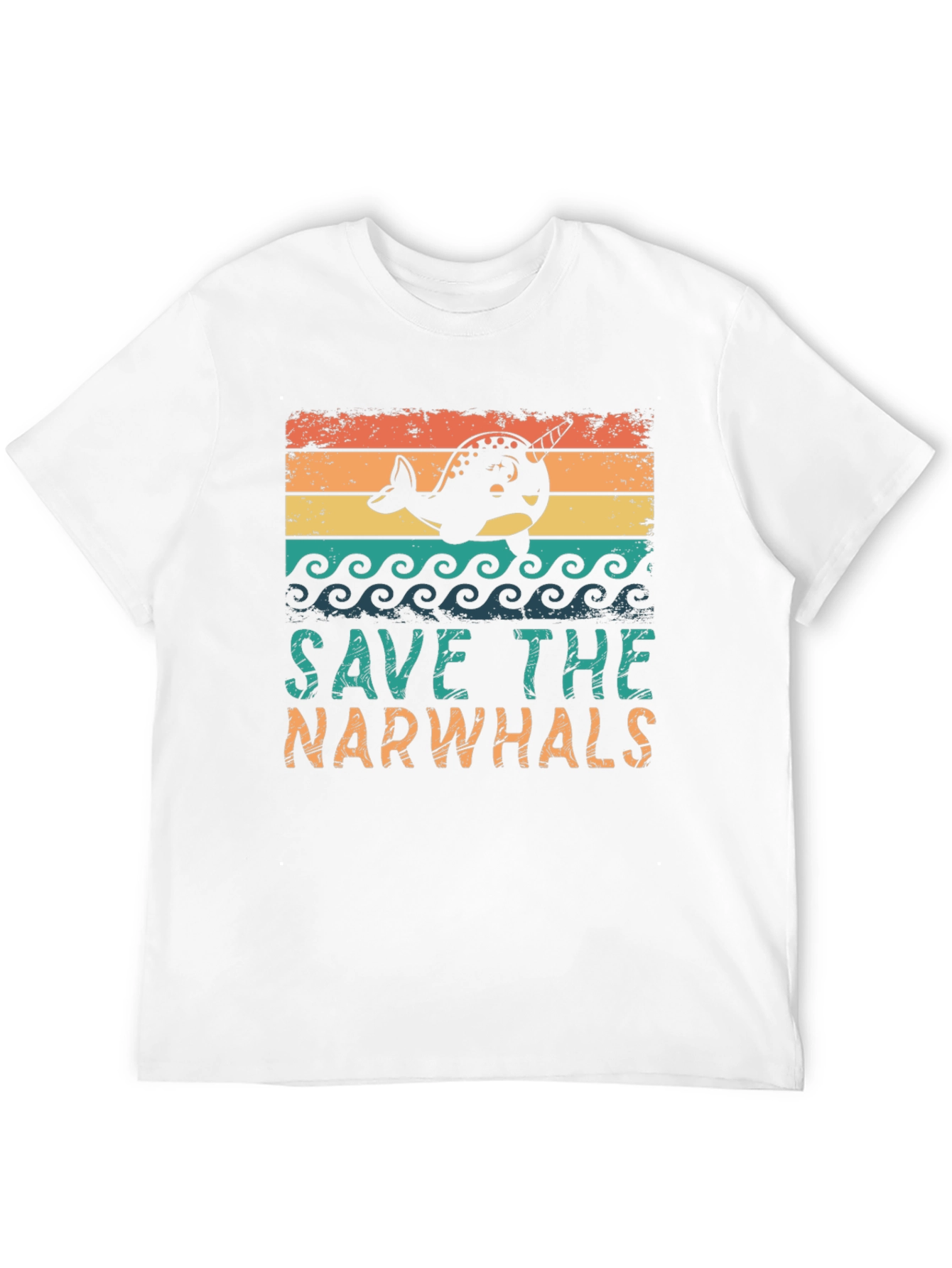 Save the Narwhals Graphic T-Shirt