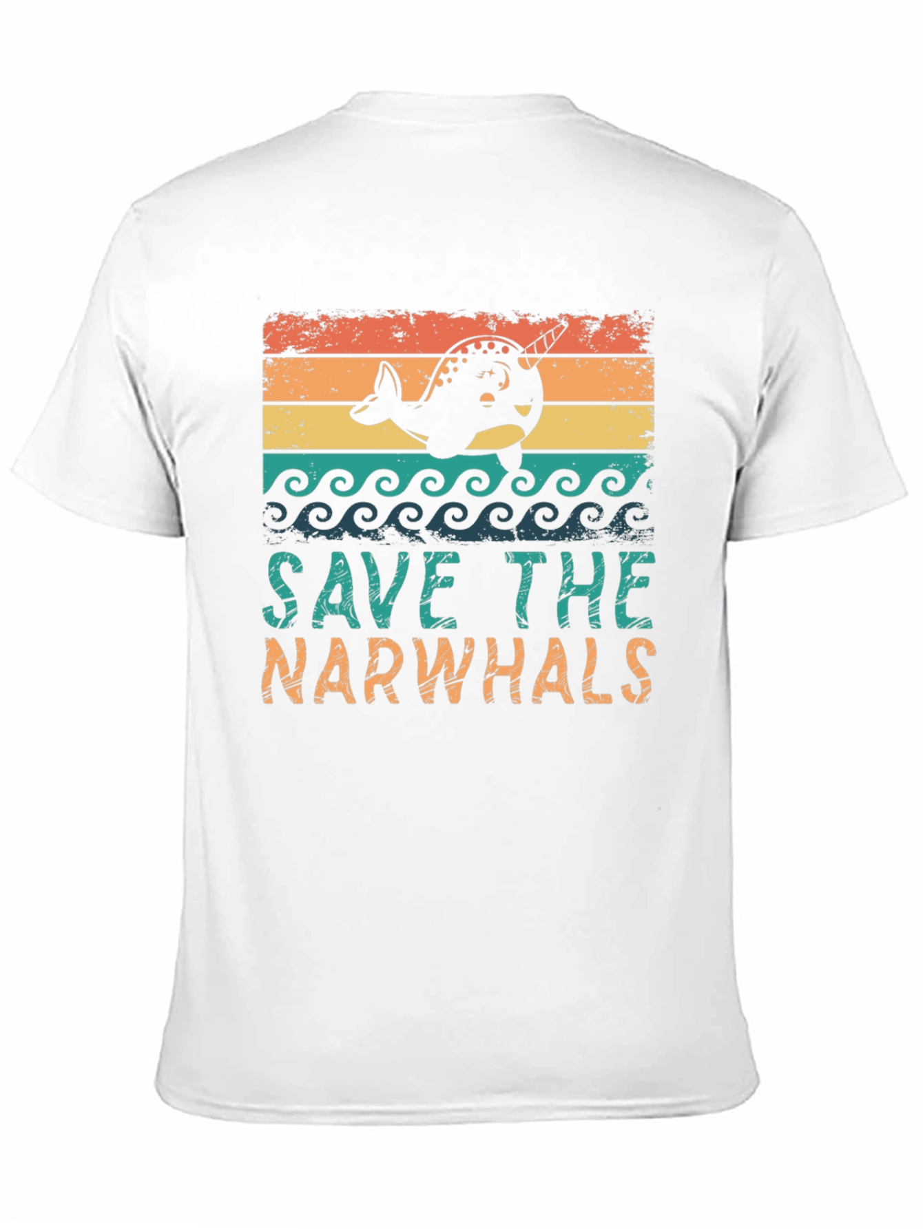Save the Narwhals Graphic T-Shirt