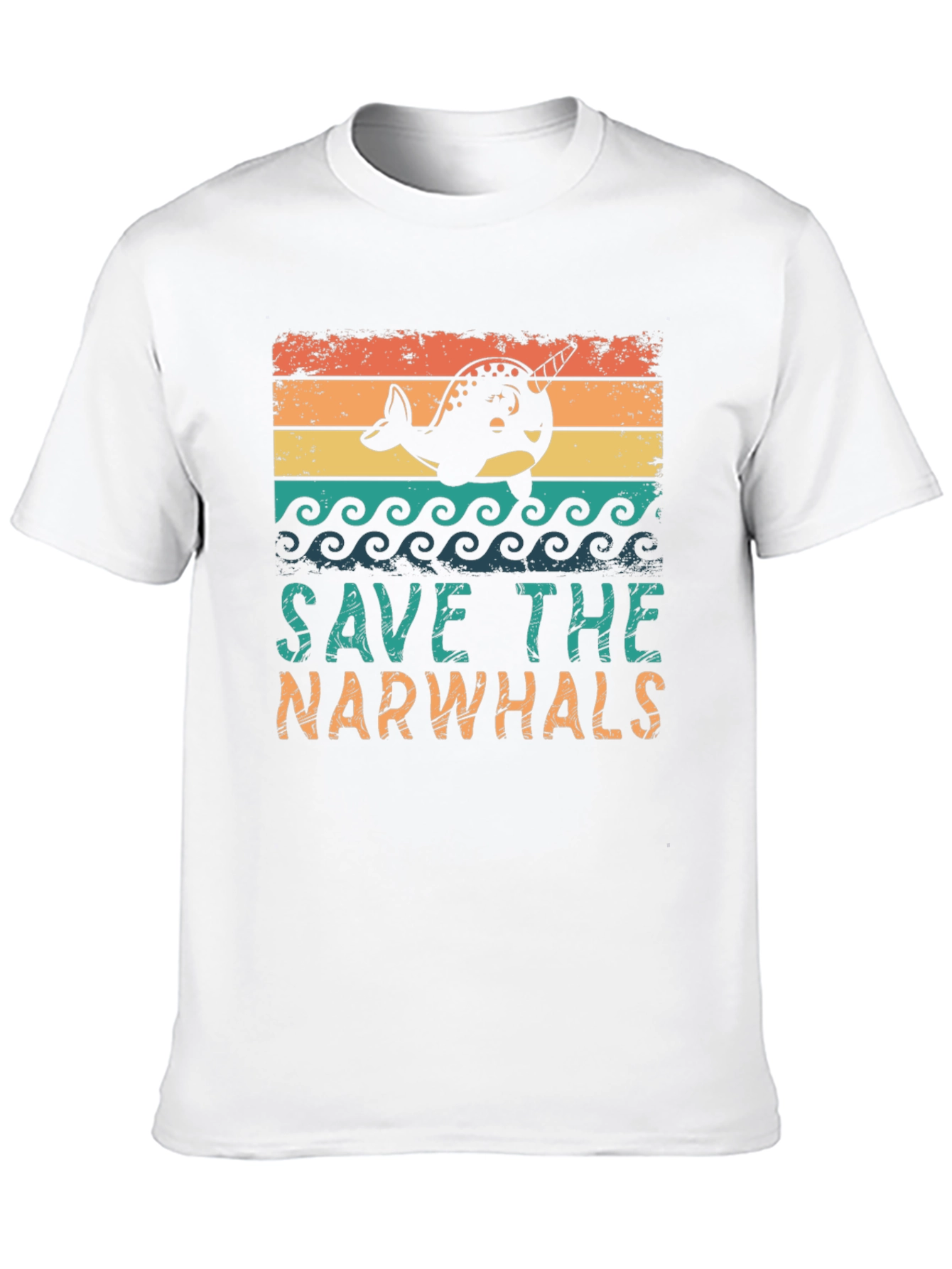 Save the Narwhals Graphic T-Shirt