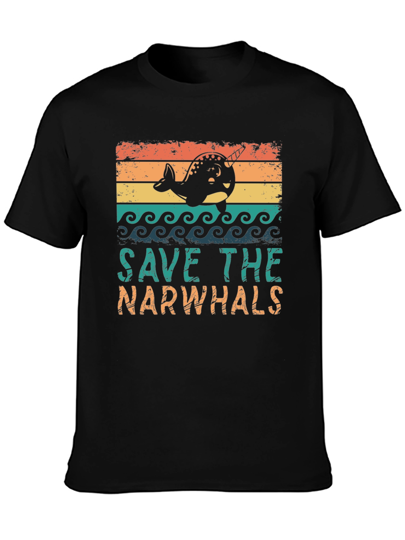 Save the Narwhals Graphic T-Shirt