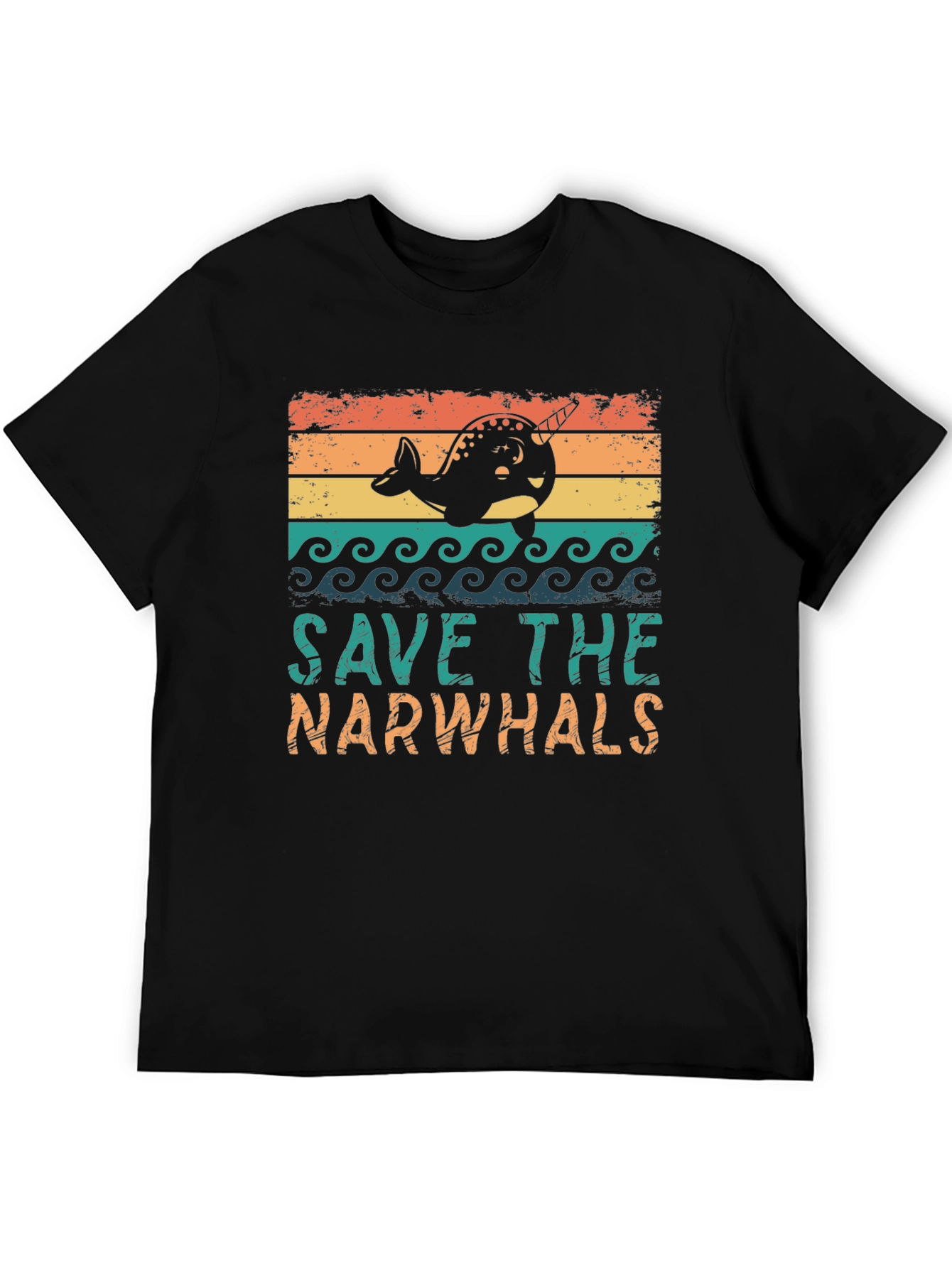 Save the Narwhals Graphic T-Shirt