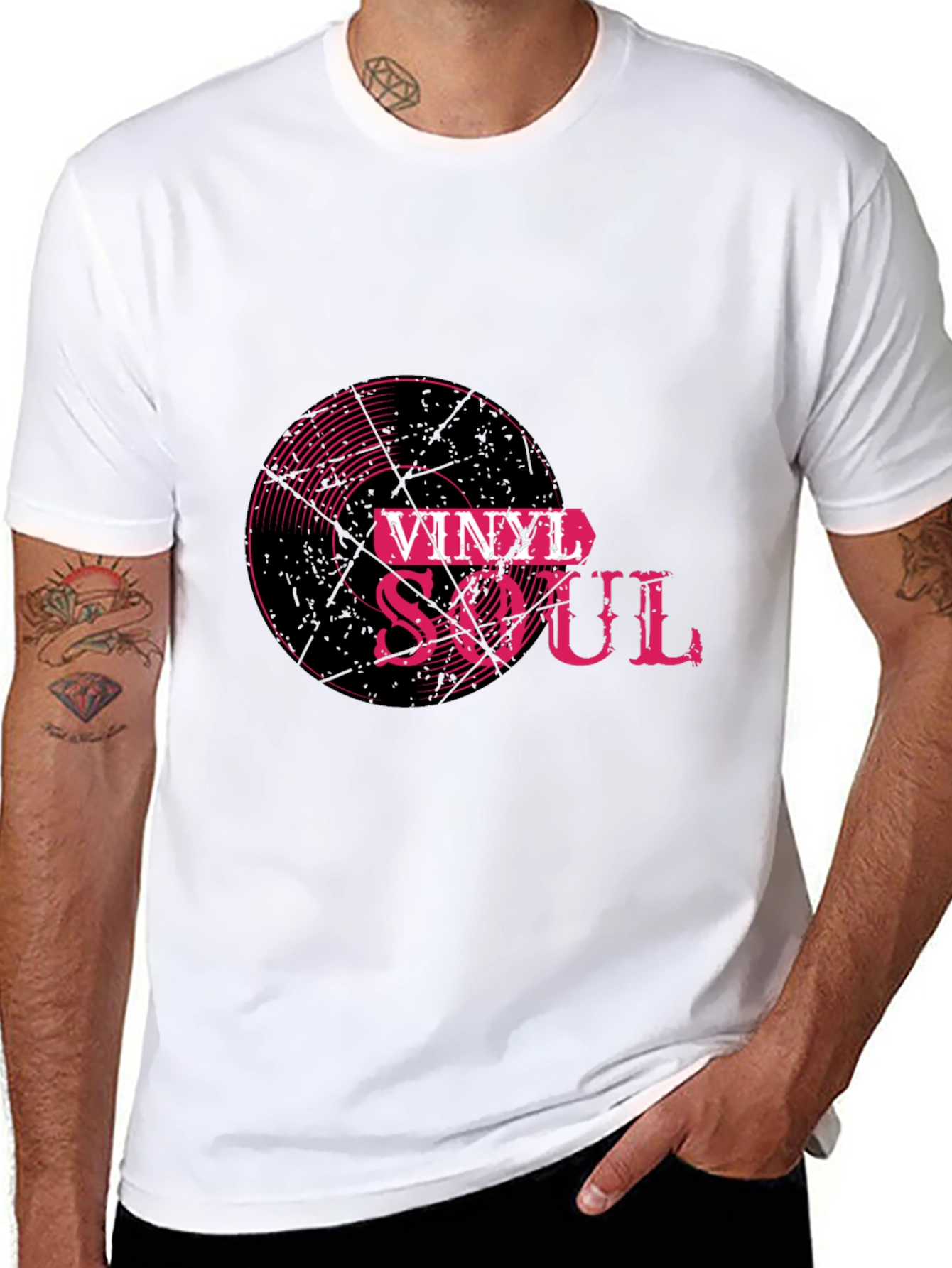 Vinyl Soul Graphic Tee - Retro Music Lover T-Shirt
