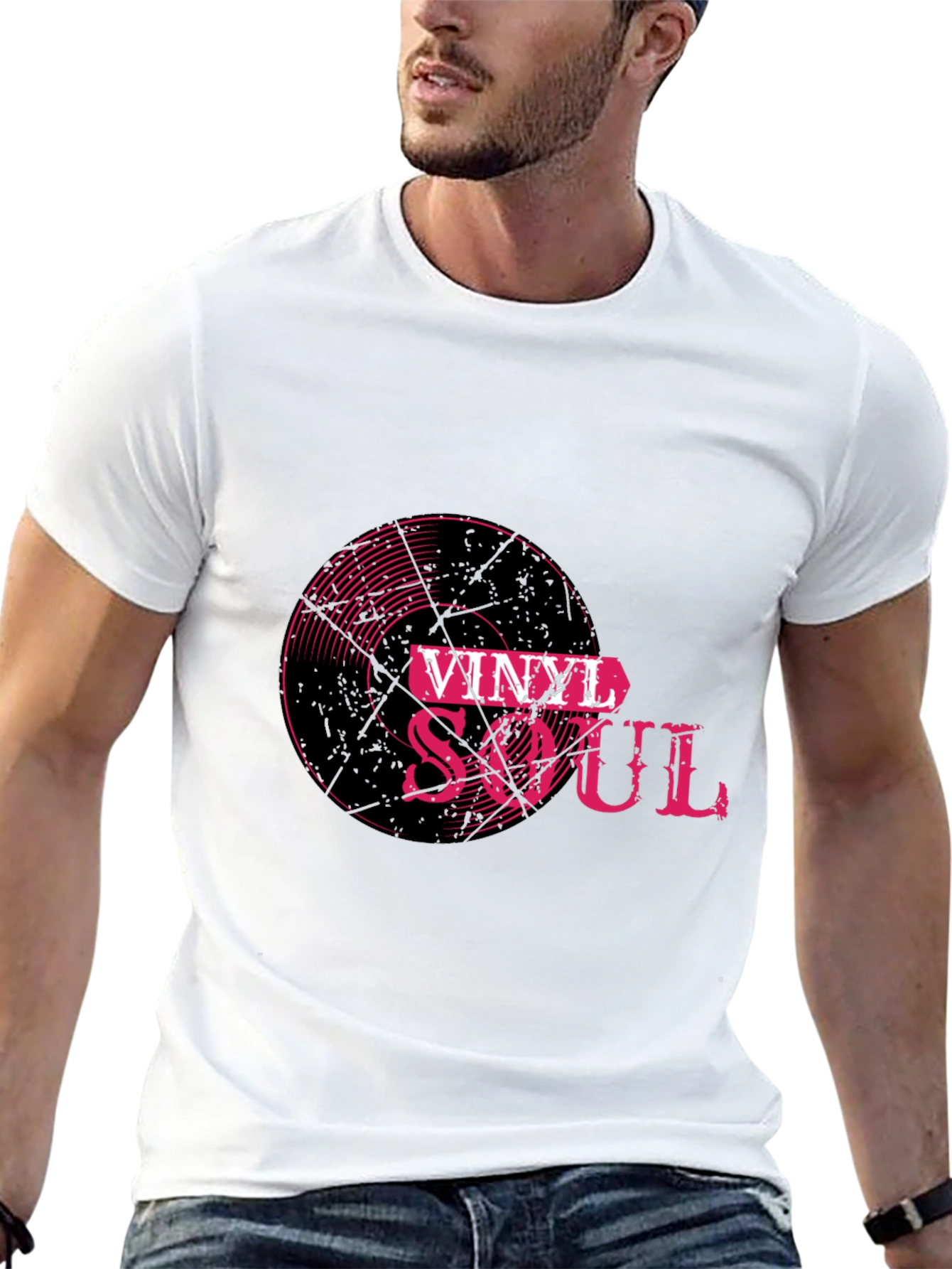 Vinyl Soul Graphic Tee - Retro Music Lover T-Shirt