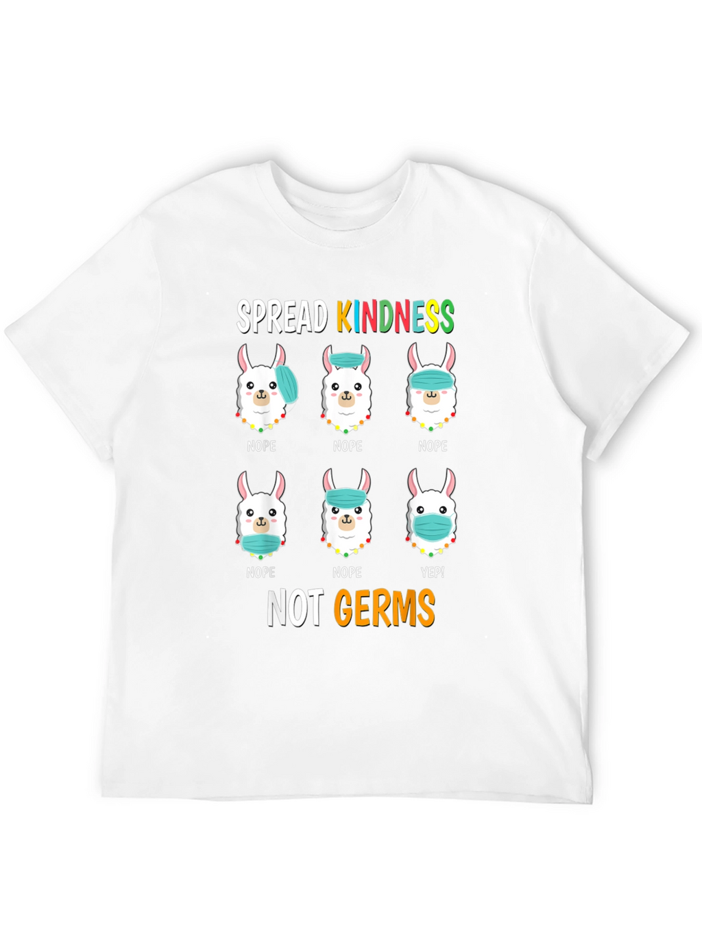Spread Kindness T-Shirt: Llama Mask Humor