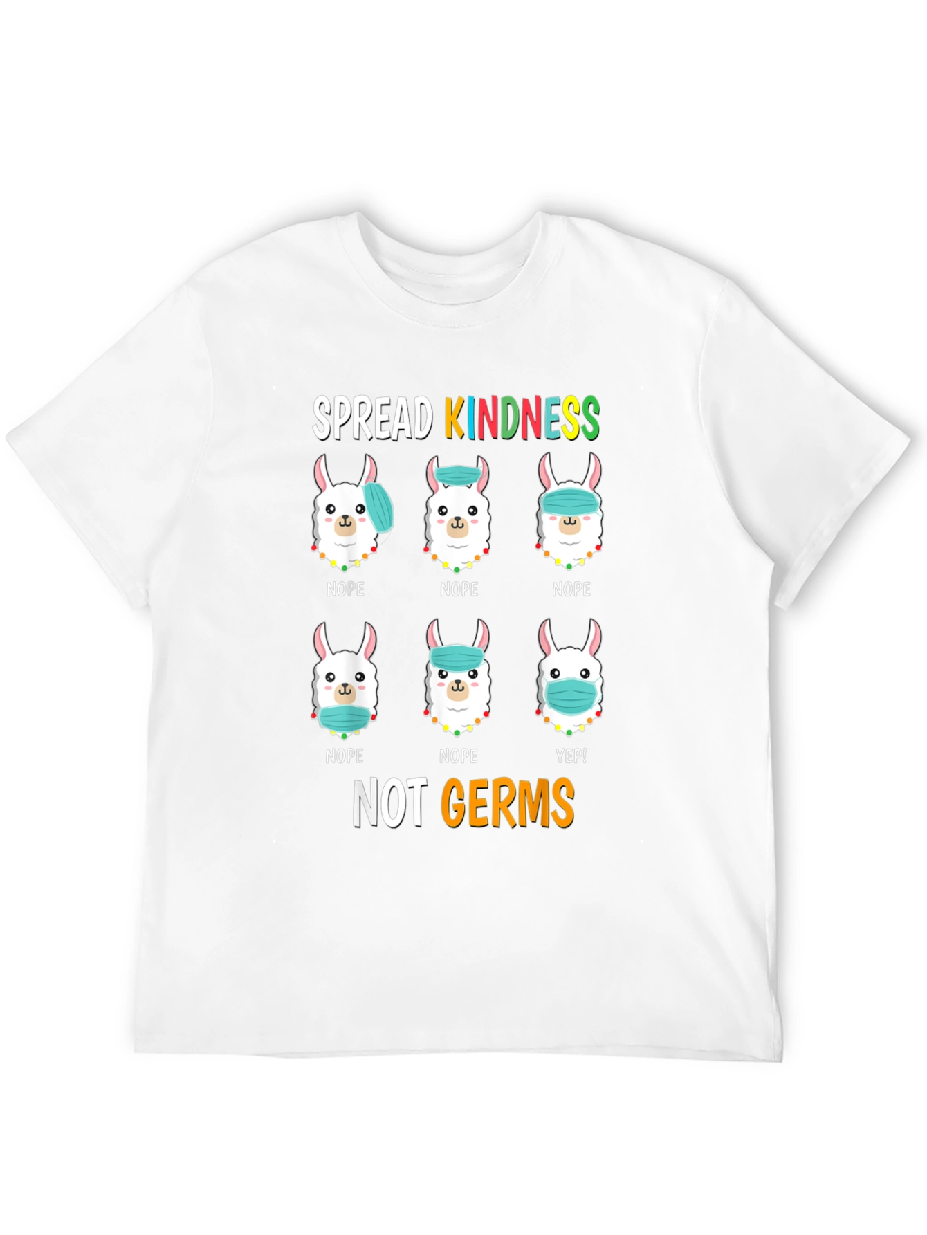 Spread Kindness T-Shirt: Llama Mask Humor