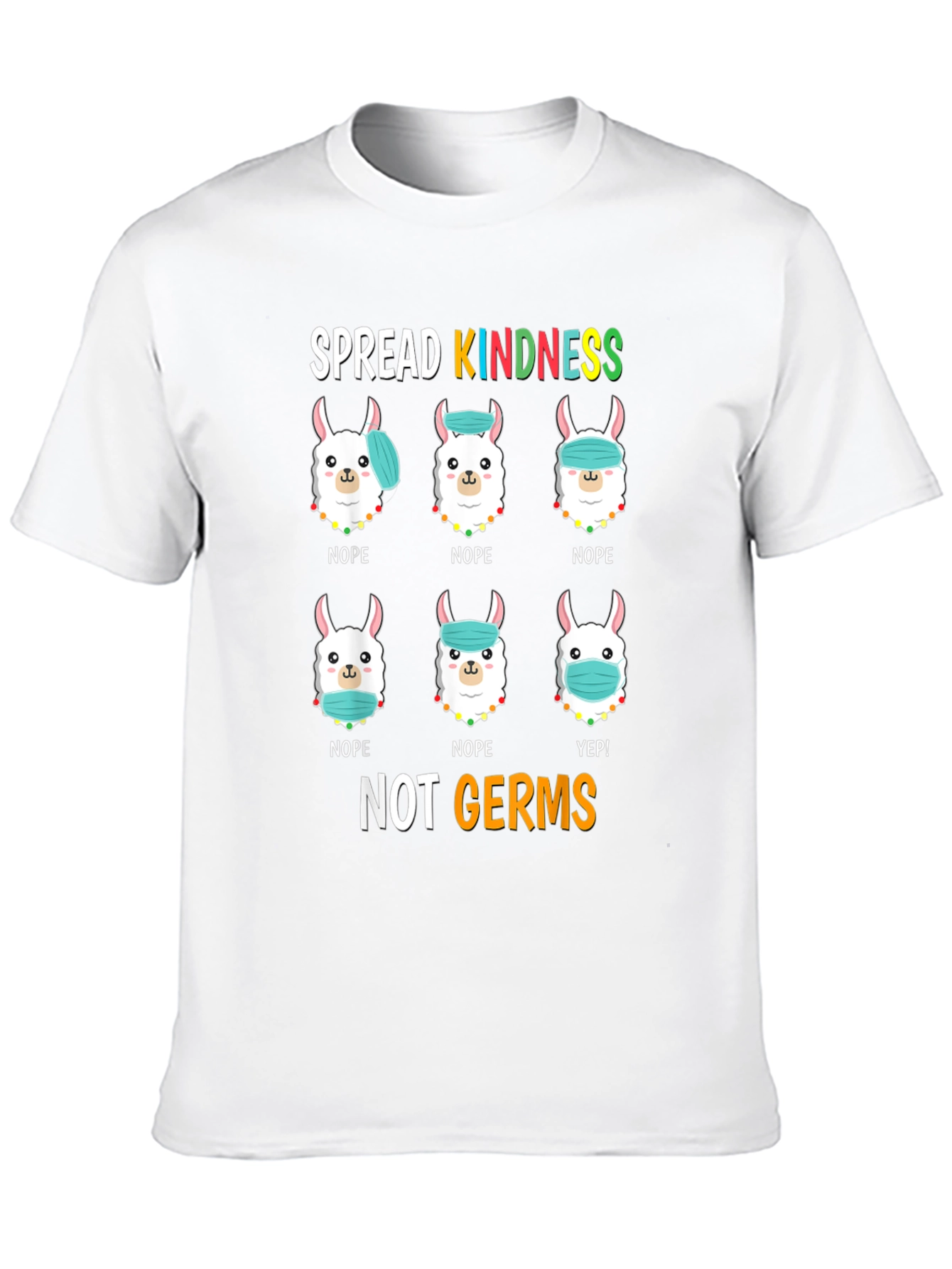 Spread Kindness T-Shirt: Llama Mask Humor