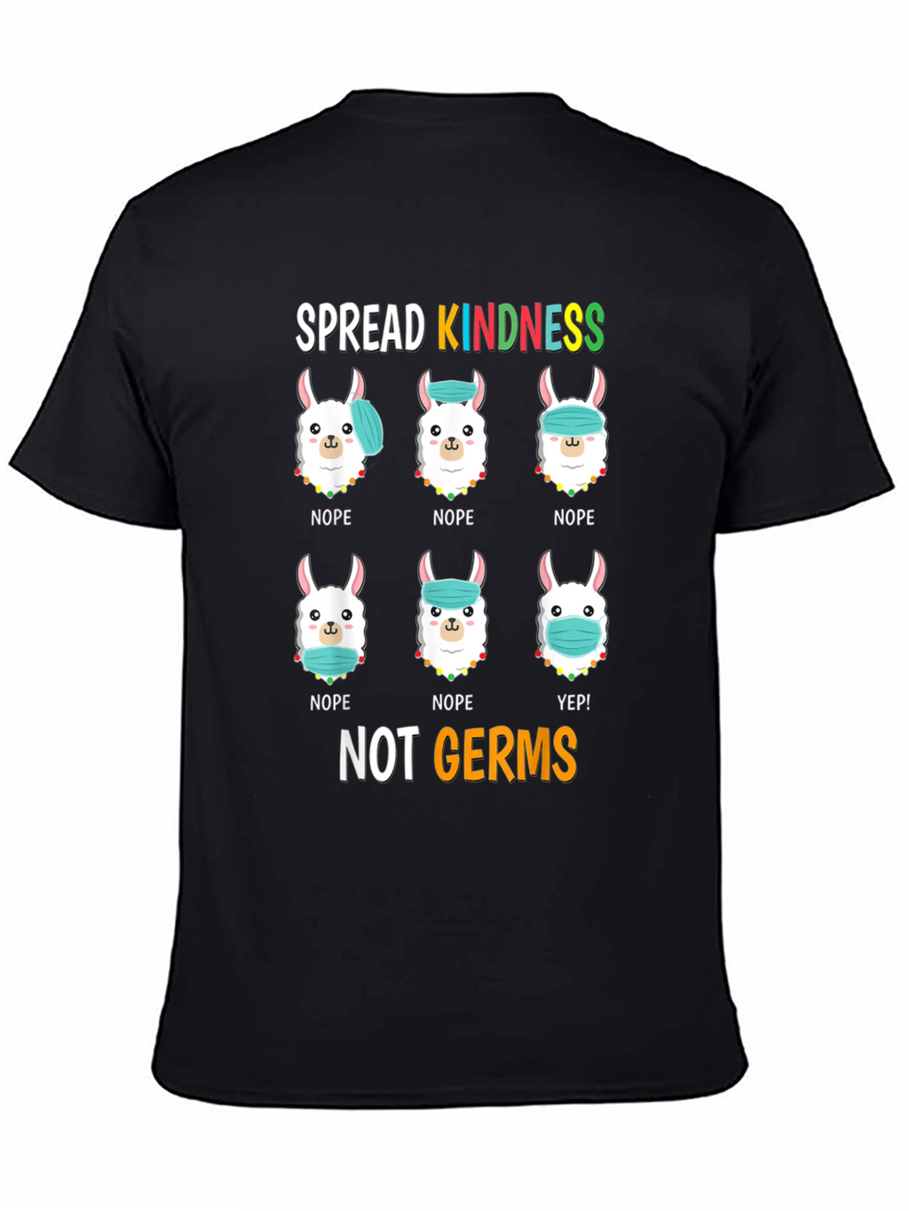 Spread Kindness T-Shirt: Llama Mask Humor