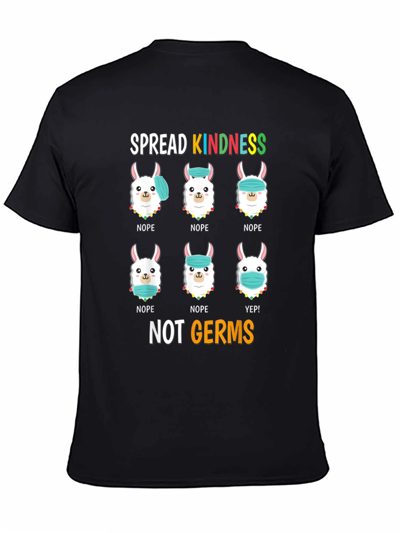 Spread Kindness T-Shirt: Llama Mask Humor
