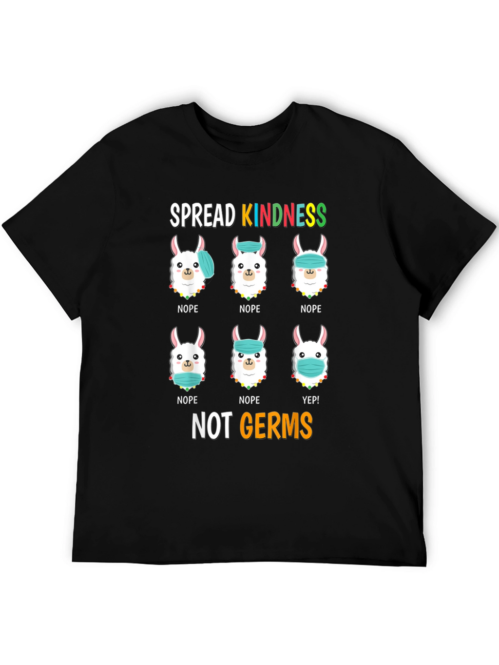 Spread Kindness T-Shirt: Llama Mask Humor