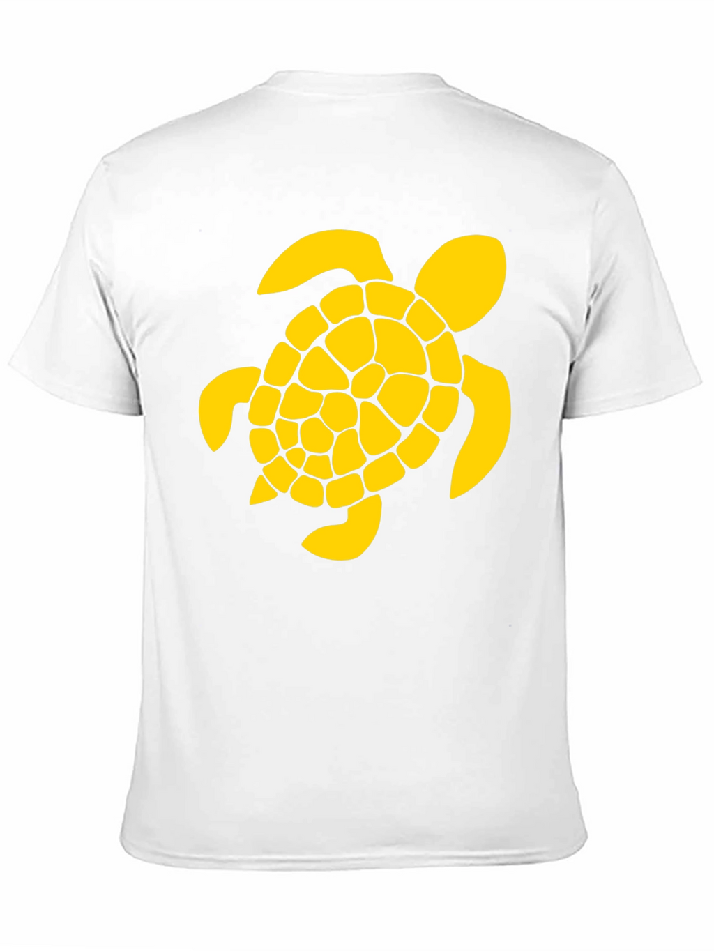 Black T-Shirt with Yellow Turtle Graphic