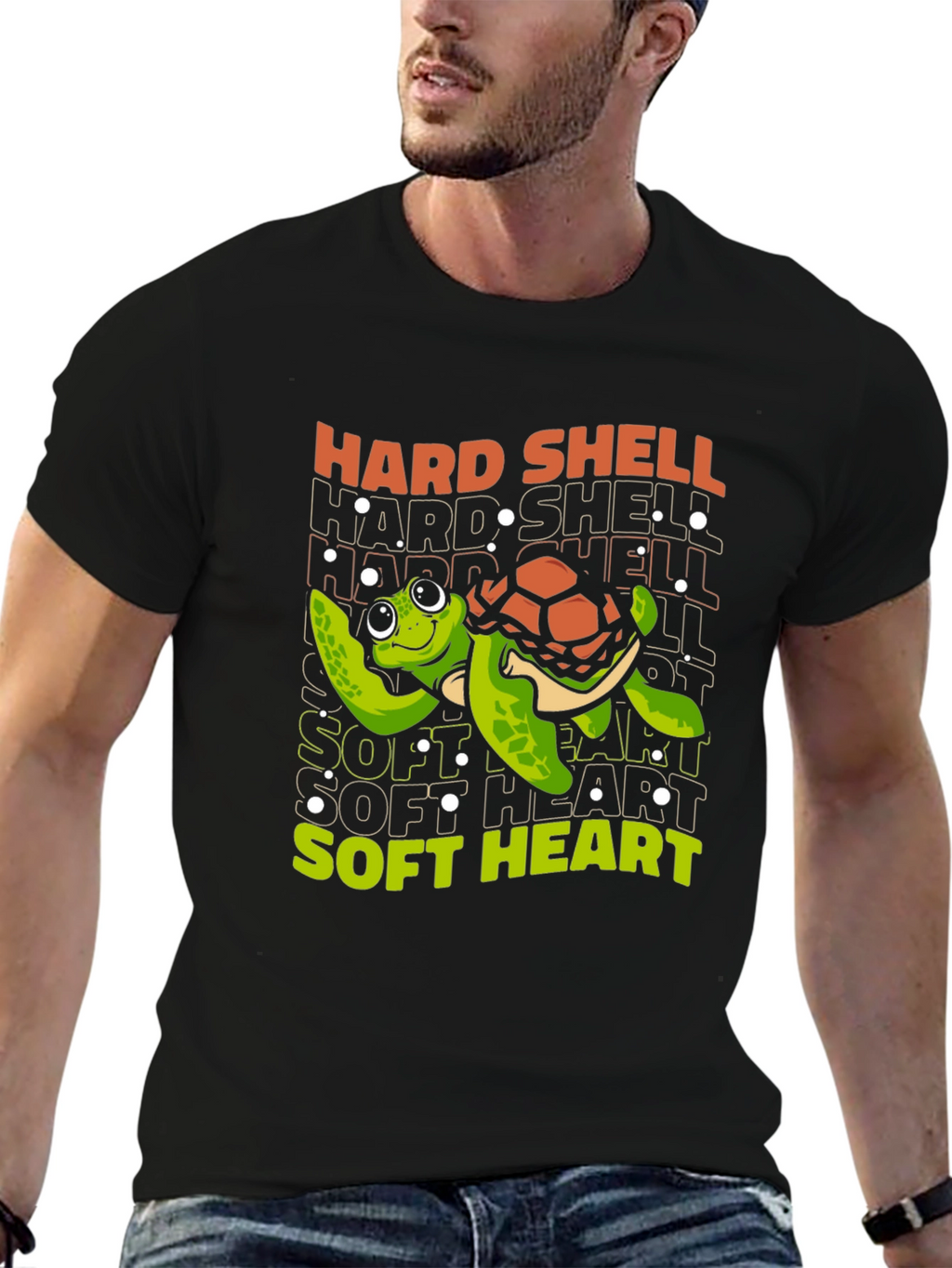 Hard Shell Soft Heart Turtle Graphic Tee