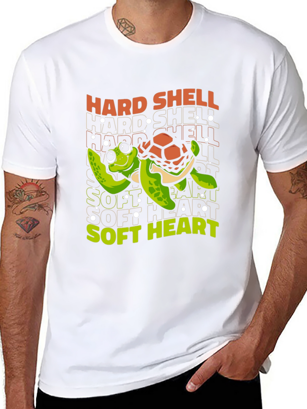 Hard Shell Soft Heart Turtle Graphic Tee