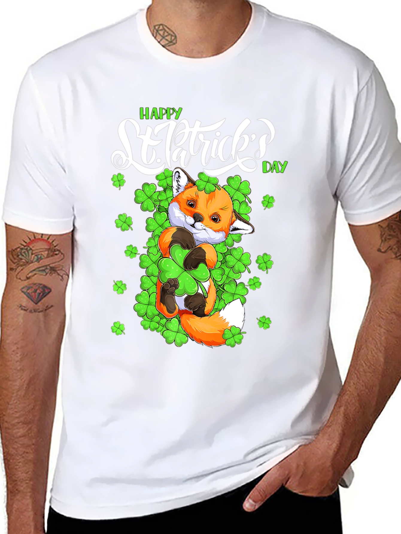 St. Patricks Day Fox T-Shirt
