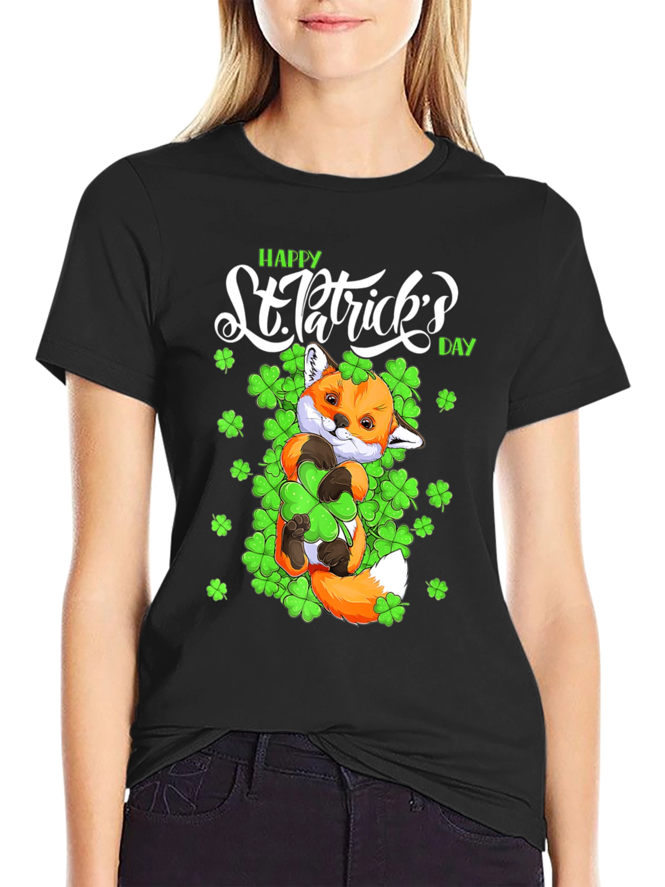 St. Patricks Day Fox T-Shirt