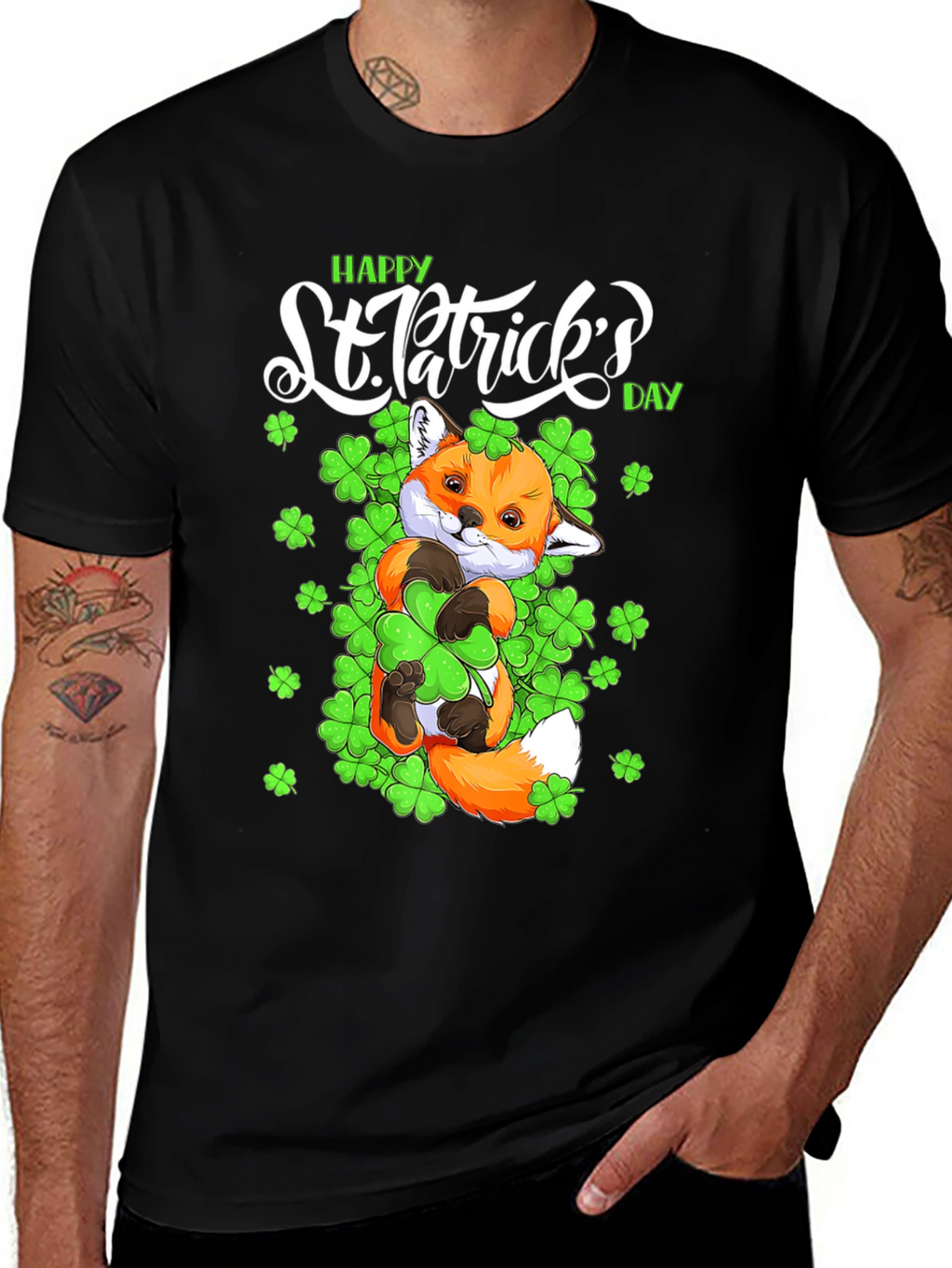 St. Patricks Day Fox T-Shirt