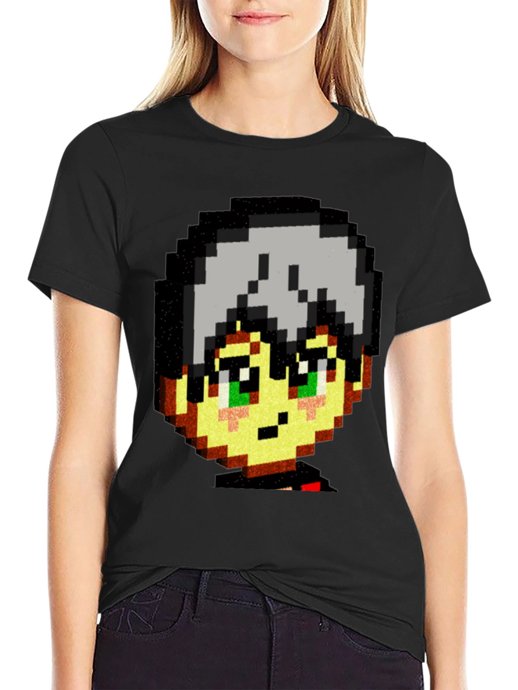 Pixel Art Anime T-Shirt