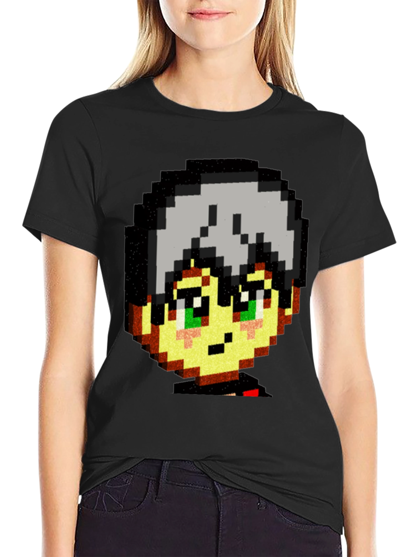 Pixel Art Anime T-Shirt