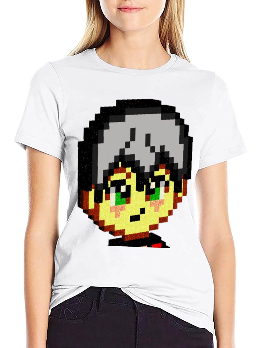 Pixel Art Anime T-Shirt