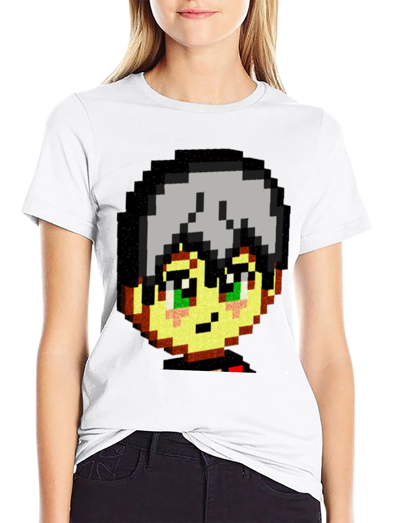 Pixel Art Anime T-Shirt