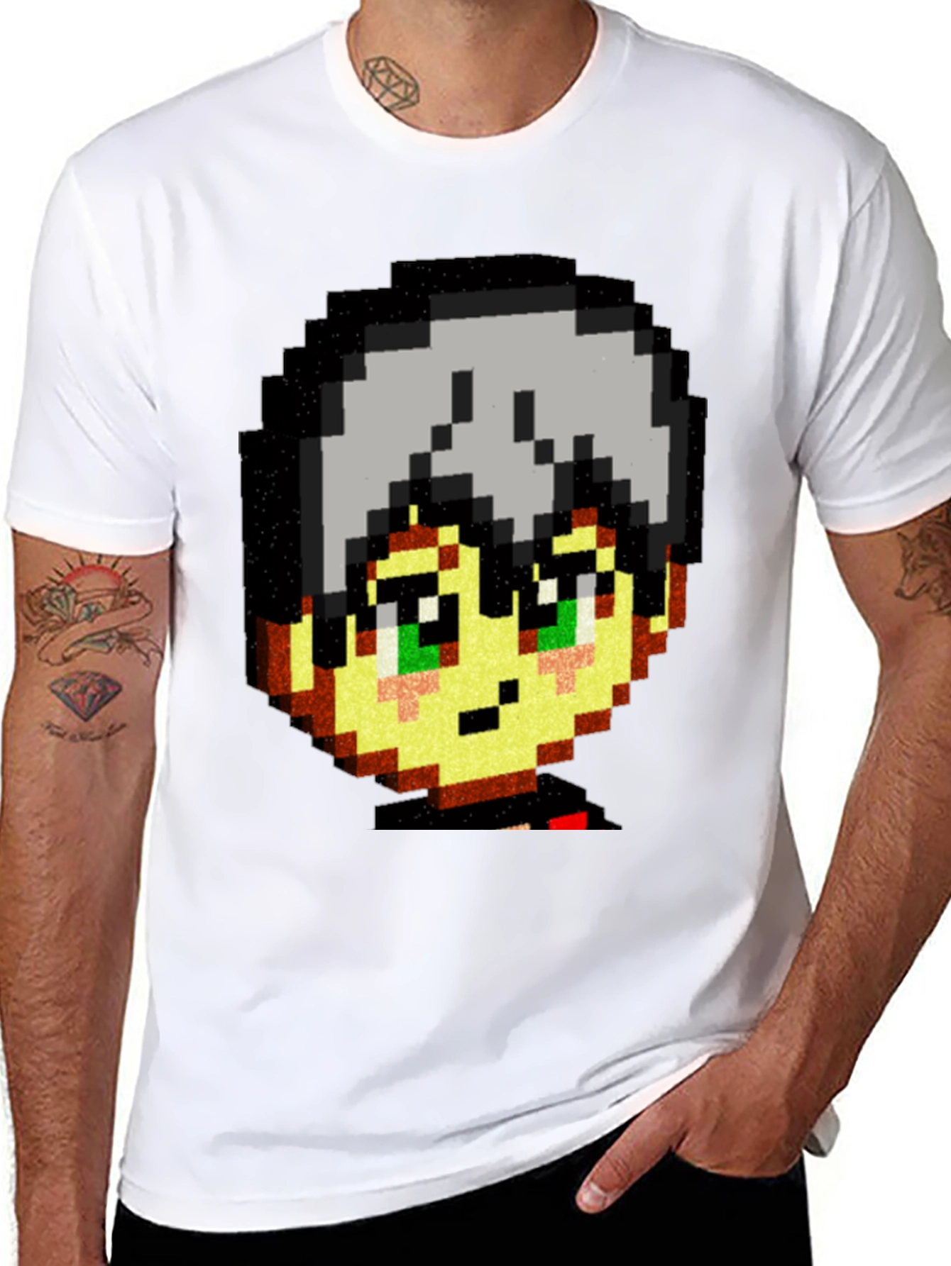 Pixel Art Anime T-Shirt