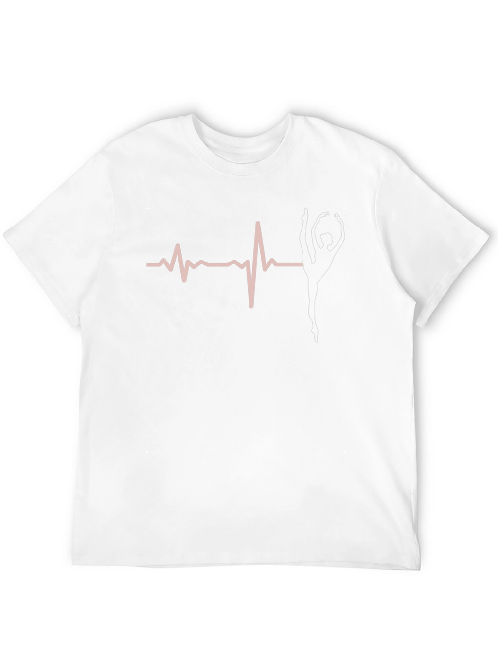 Gymnast Heartbeat T-Shirt - Black Cotton Tee