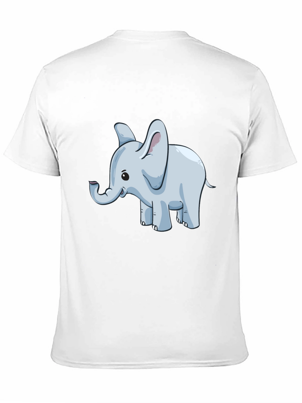 Cute Elephant Graphic T-Shirt - Black