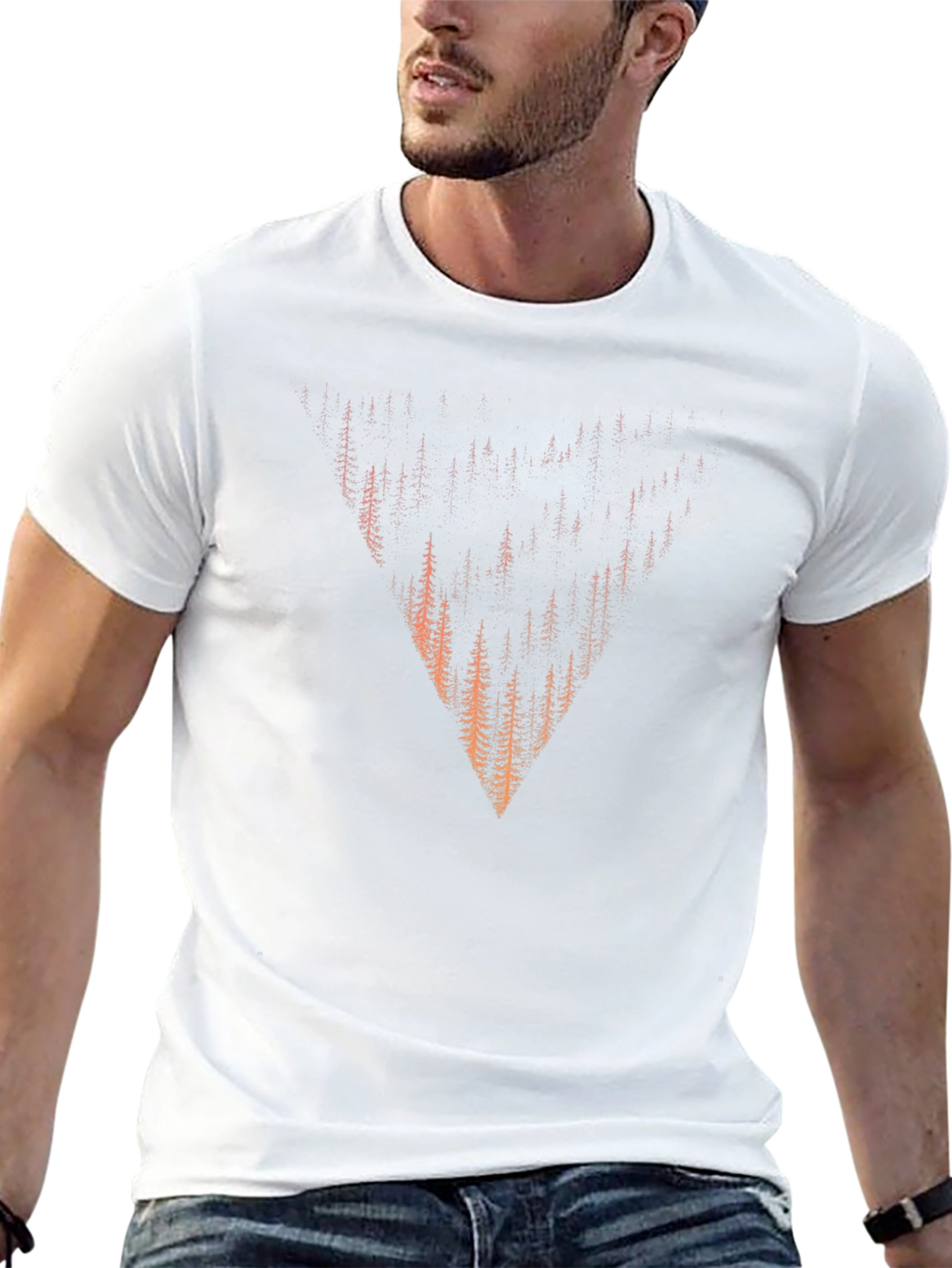 Forest Peak Graphic Tee - Nature Inspired Design