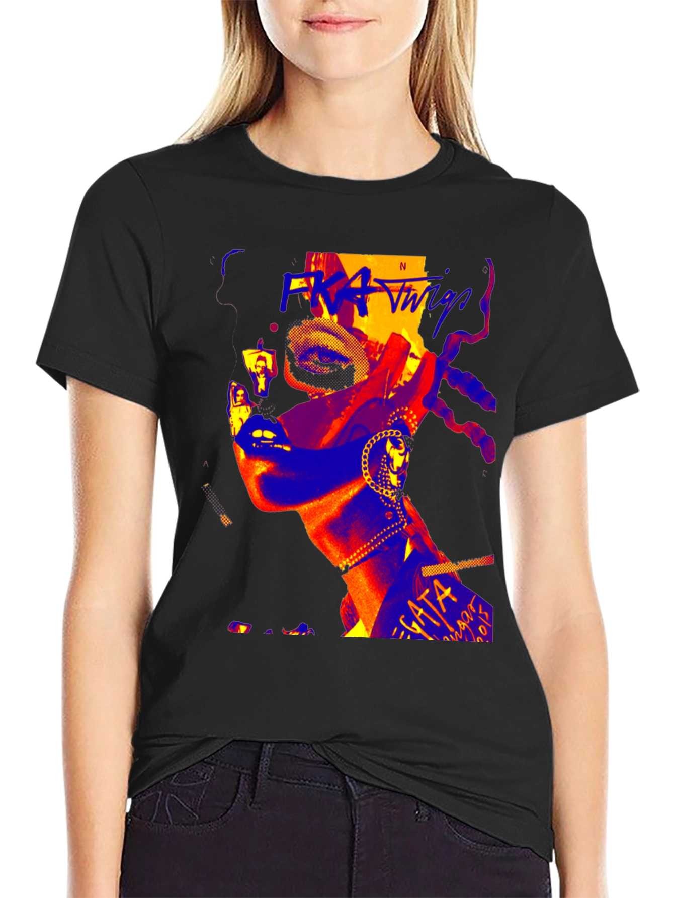 FKA Twigs Graphic Tee - Edgy Pop Art Design