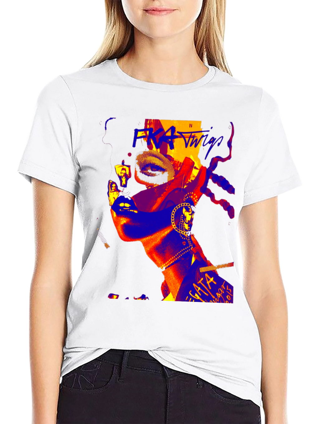 FKA Twigs Graphic Tee - Edgy Pop Art Design