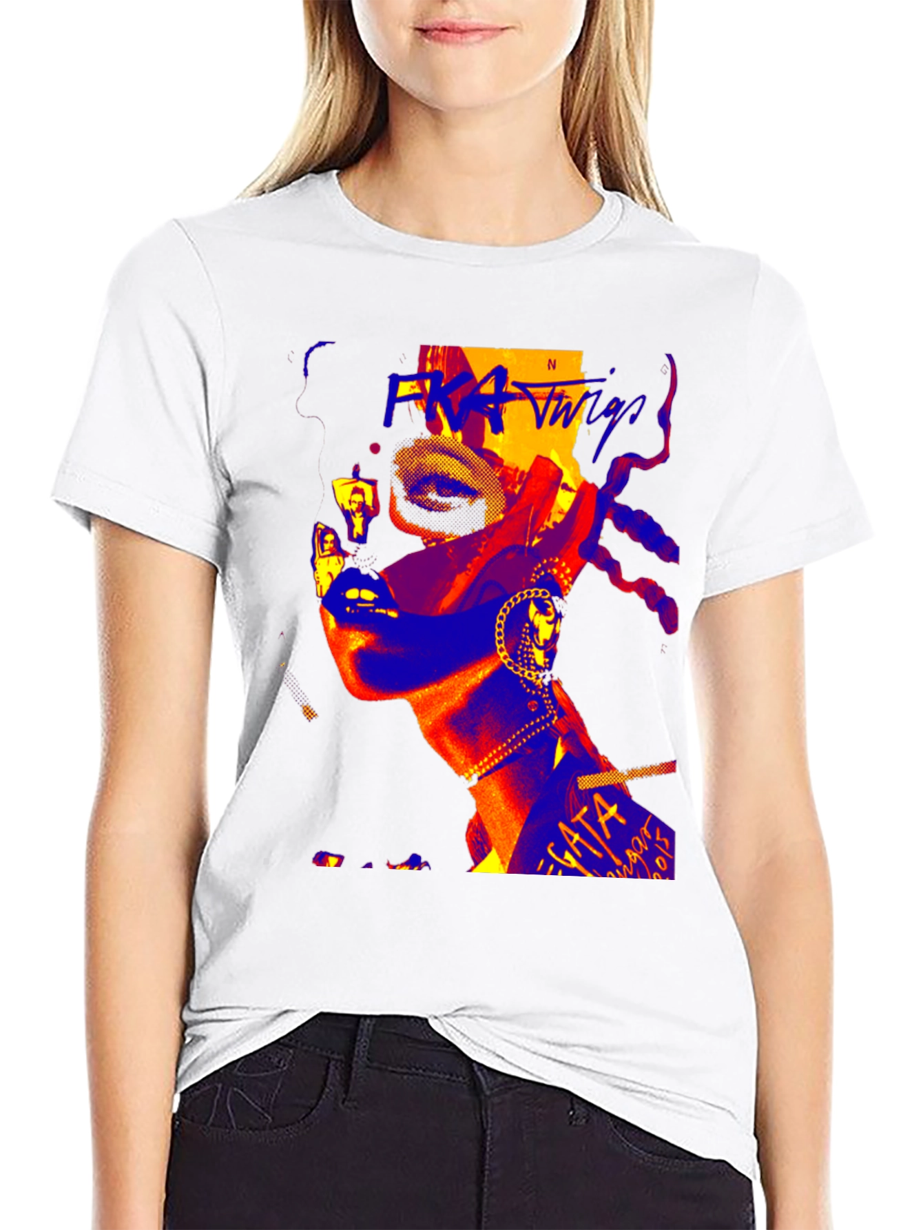 FKA Twigs Graphic Tee - Edgy Pop Art Design