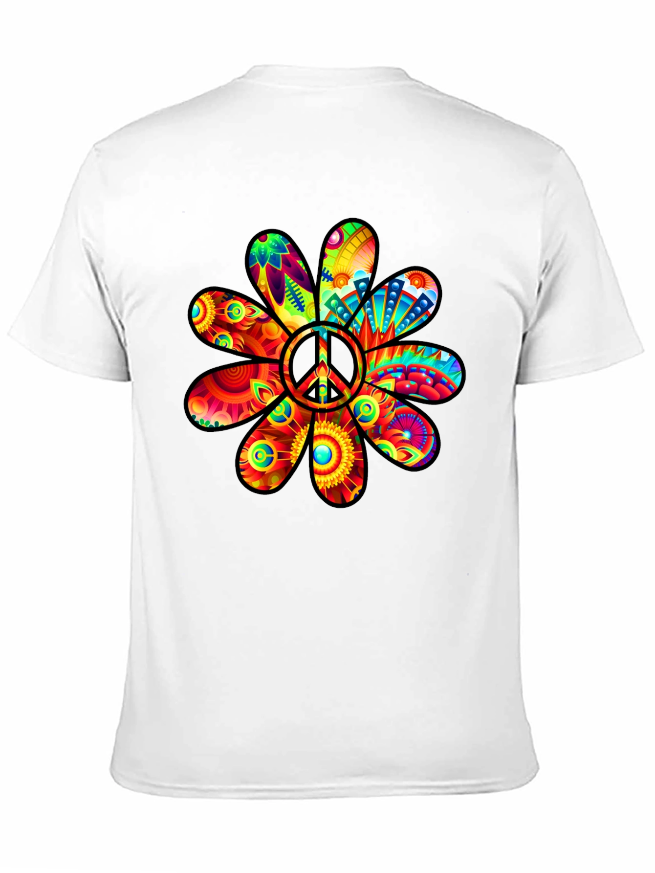 Peace Flower Power T-Shirt - Groovy Graphic Tee