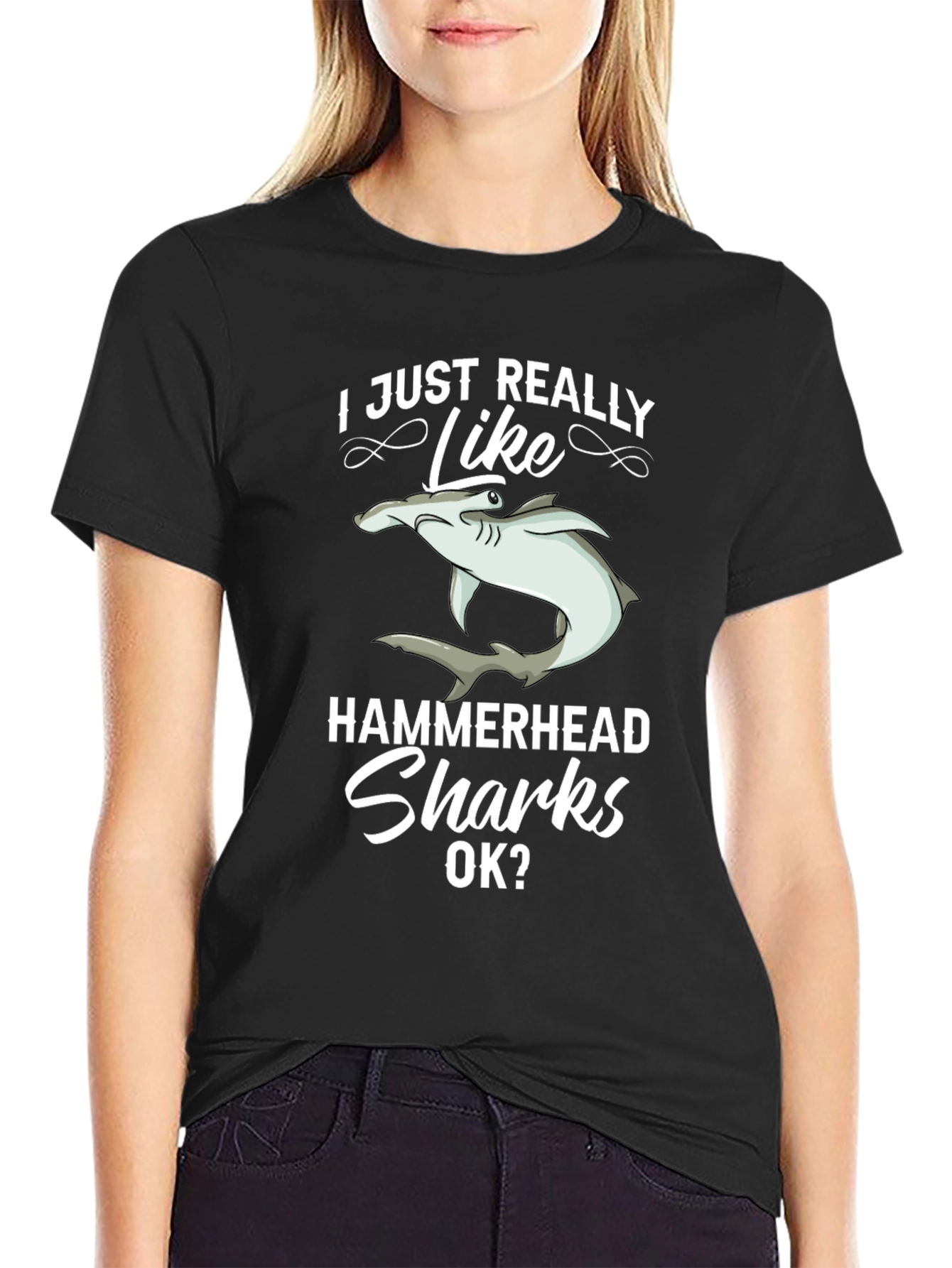 Hammerhead Shark Lover Graphic T-Shirt