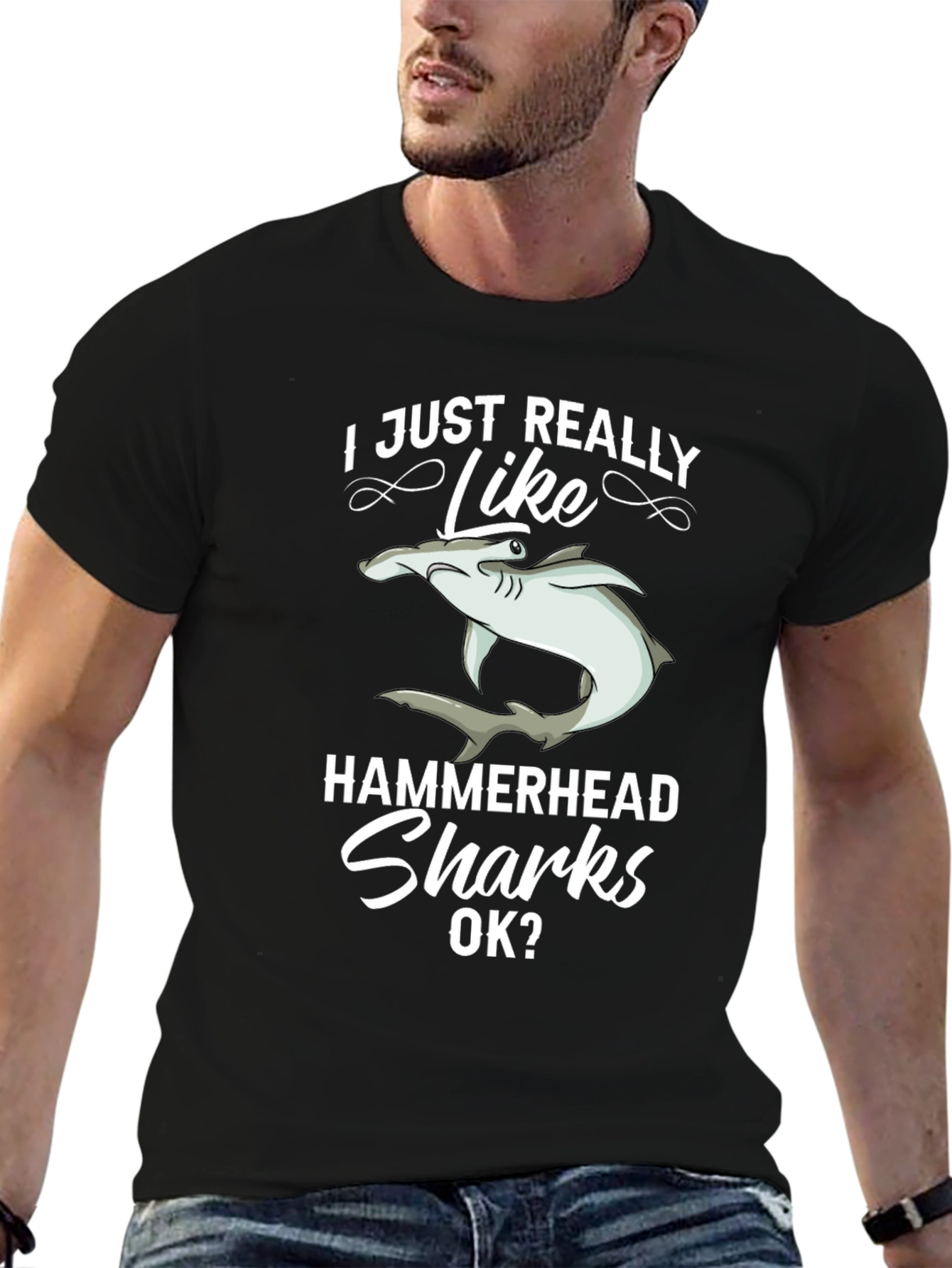 Hammerhead Shark Lover Graphic T-Shirt