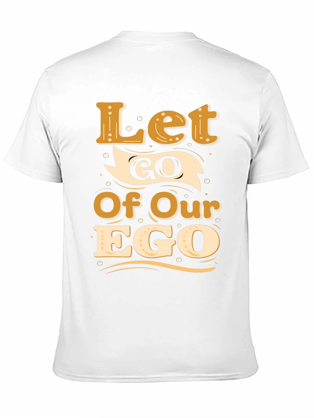 Let Go Of Our Ego Black Graphic Tee
