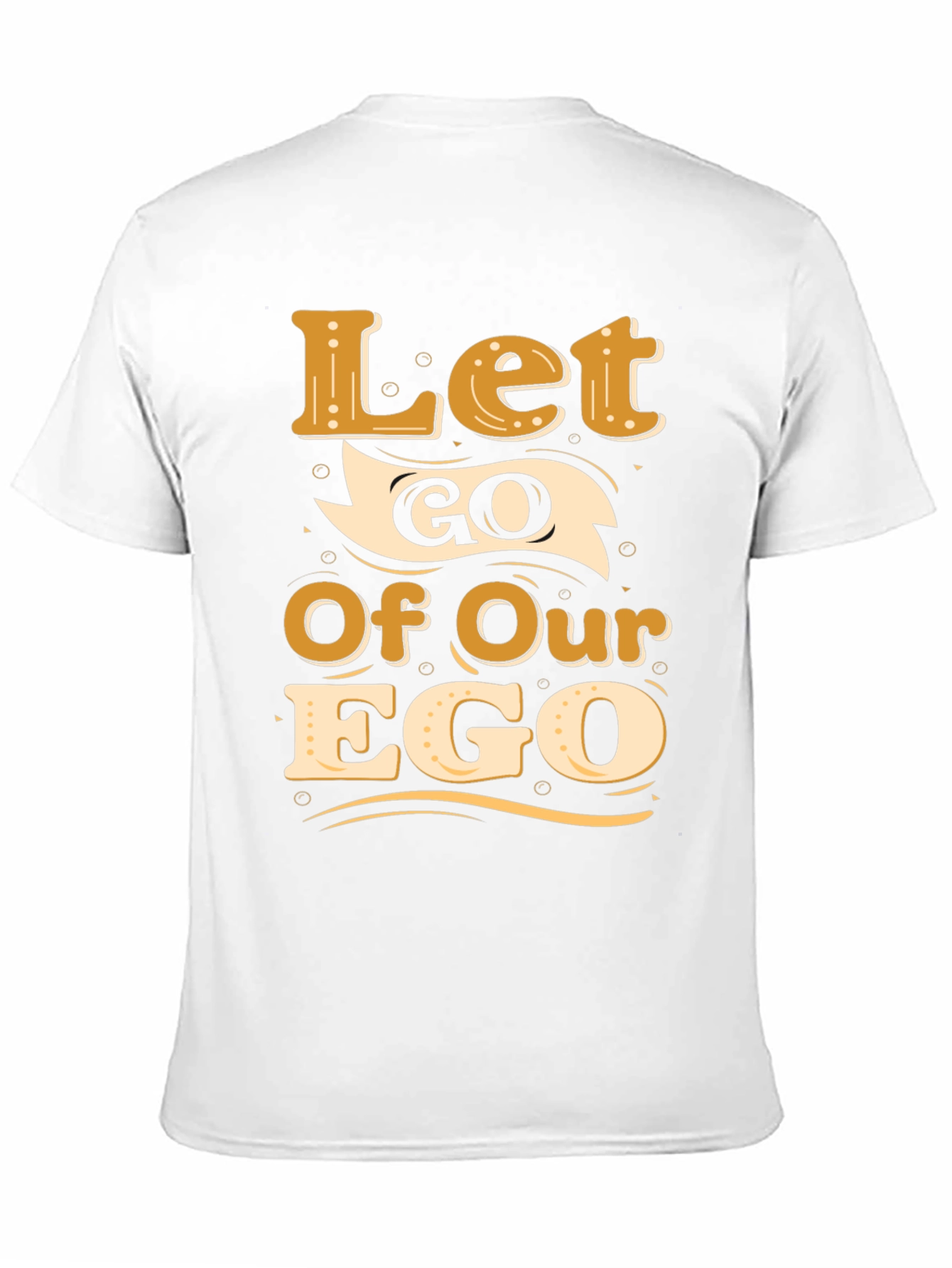 Let Go Of Our Ego Black Graphic Tee